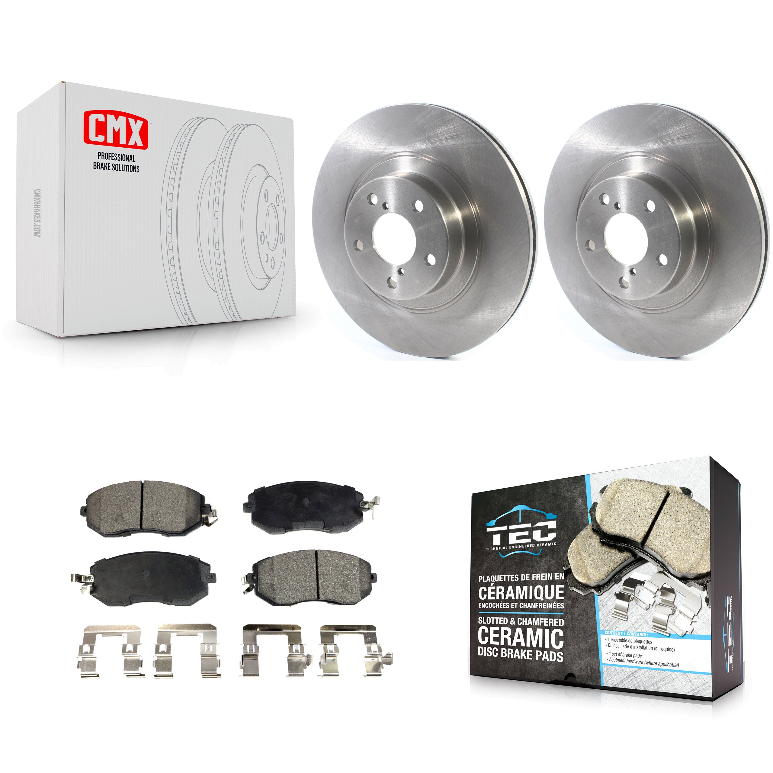 Transit Auto K8T-103046 Disc Brake Kit for 2011-2023 Subaru BRZ, Toyota GR86, Toyota 86 & more - Front product image