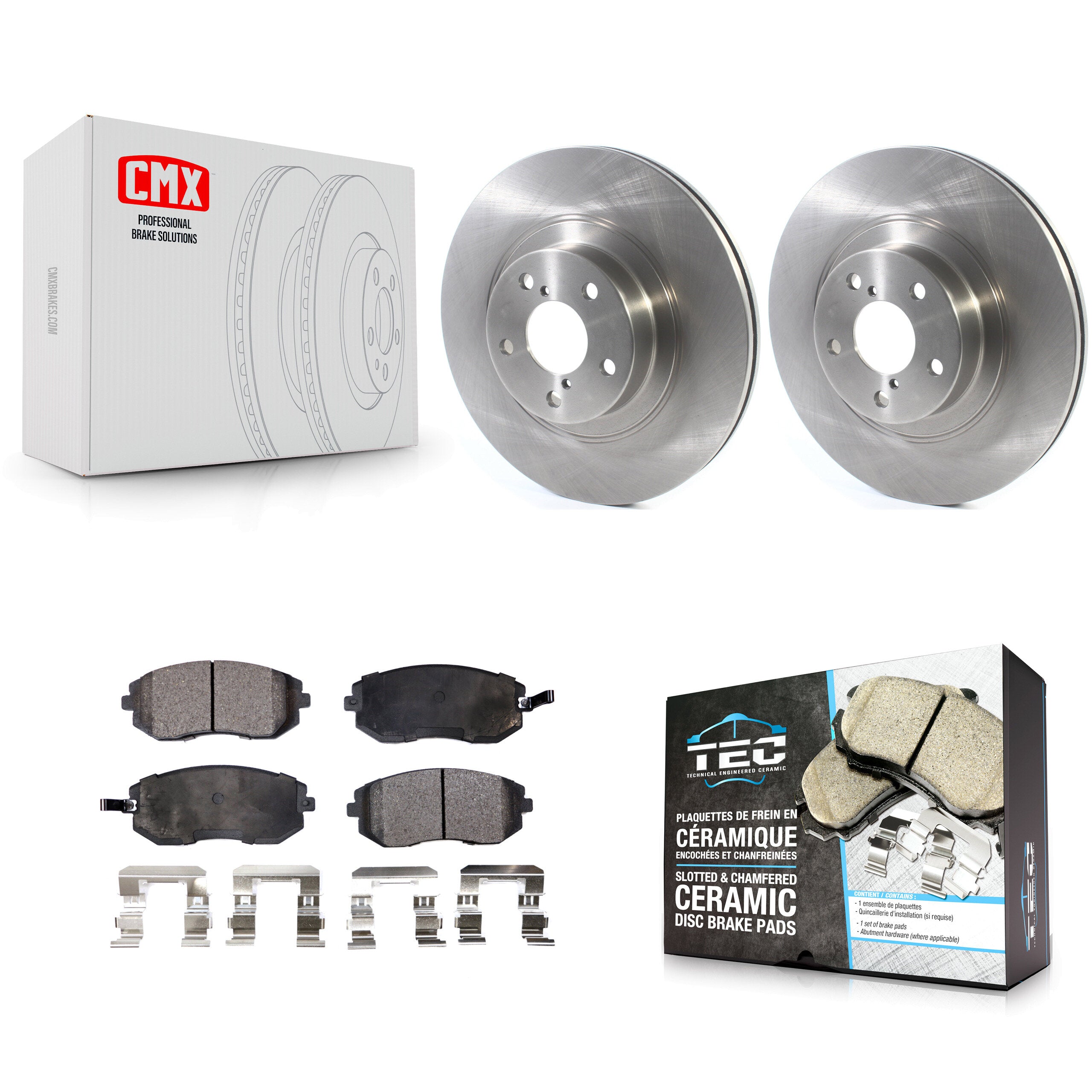 Transit Auto K8T-103047 Disc Brake Kit for 2005-2013 Subaru WRX, Subaru Legacy, Subaru Impreza & more - Front product image