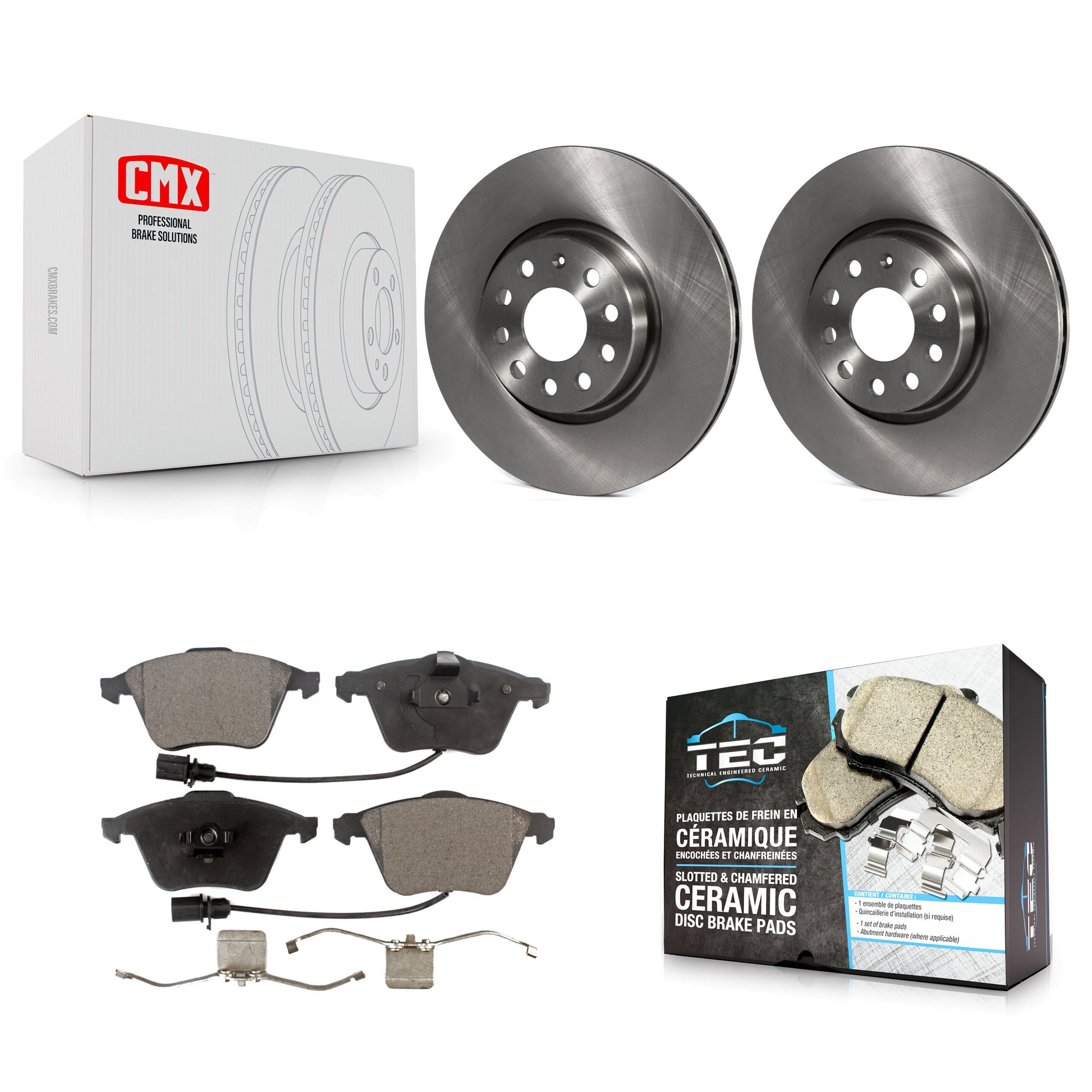 Transit Auto K8T-103048 Disc Brake Kit for 2008-2012 Volkswagen CC, Volkswagen R32 - Front product image