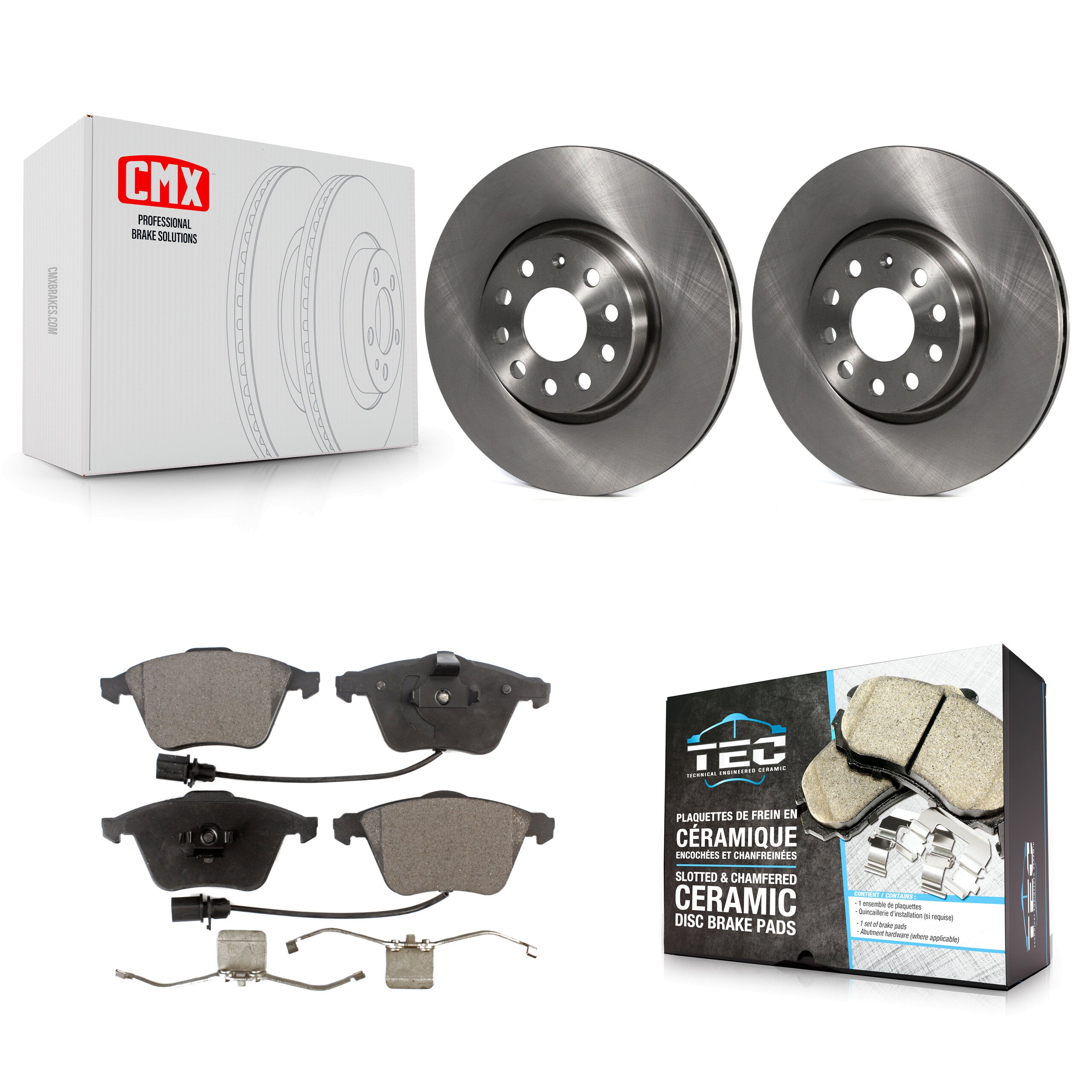 Transit Auto K8T-103048 Disc Brake Kit for 2008-2012 Volkswagen CC, Volkswagen R32 - Front product image