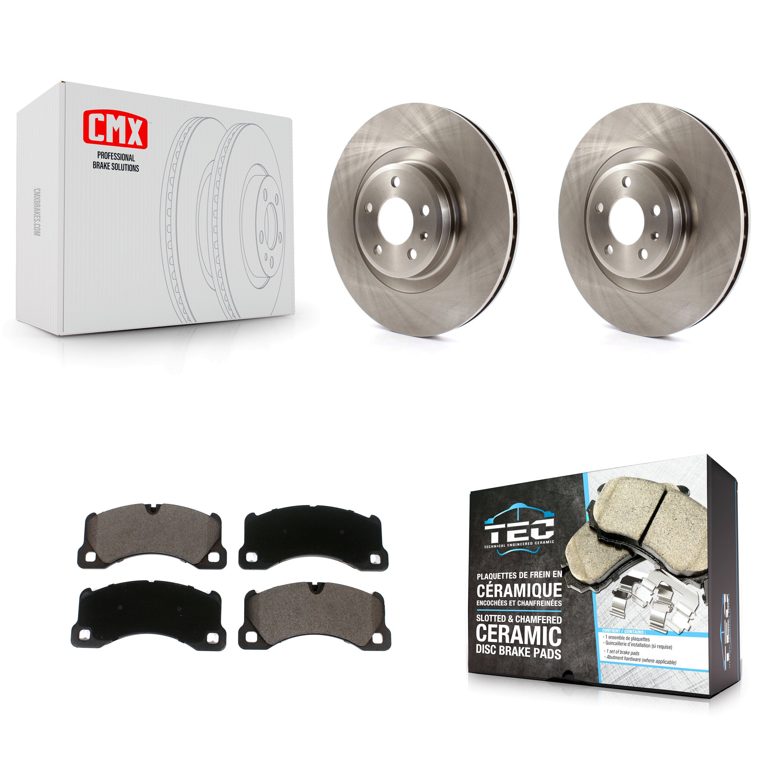 Transit Auto K8T-103049 Disc Brake Kit for 2017 Porsche Macan - Front product image