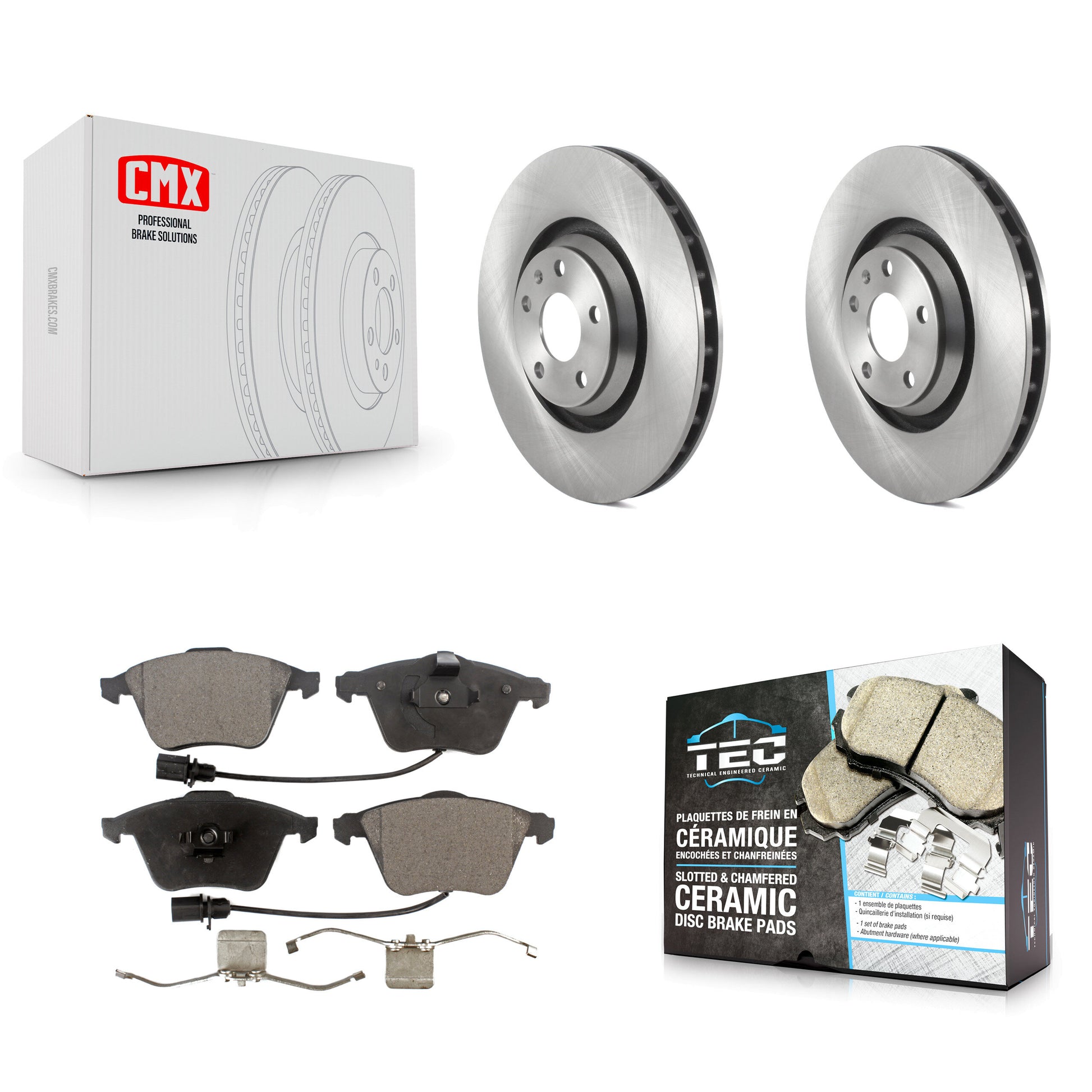 Transit Auto K8T-103050 Disc Brake Kit for 2008-2015 Audi TT Quattro, Audi TTS Quattro - Front product image