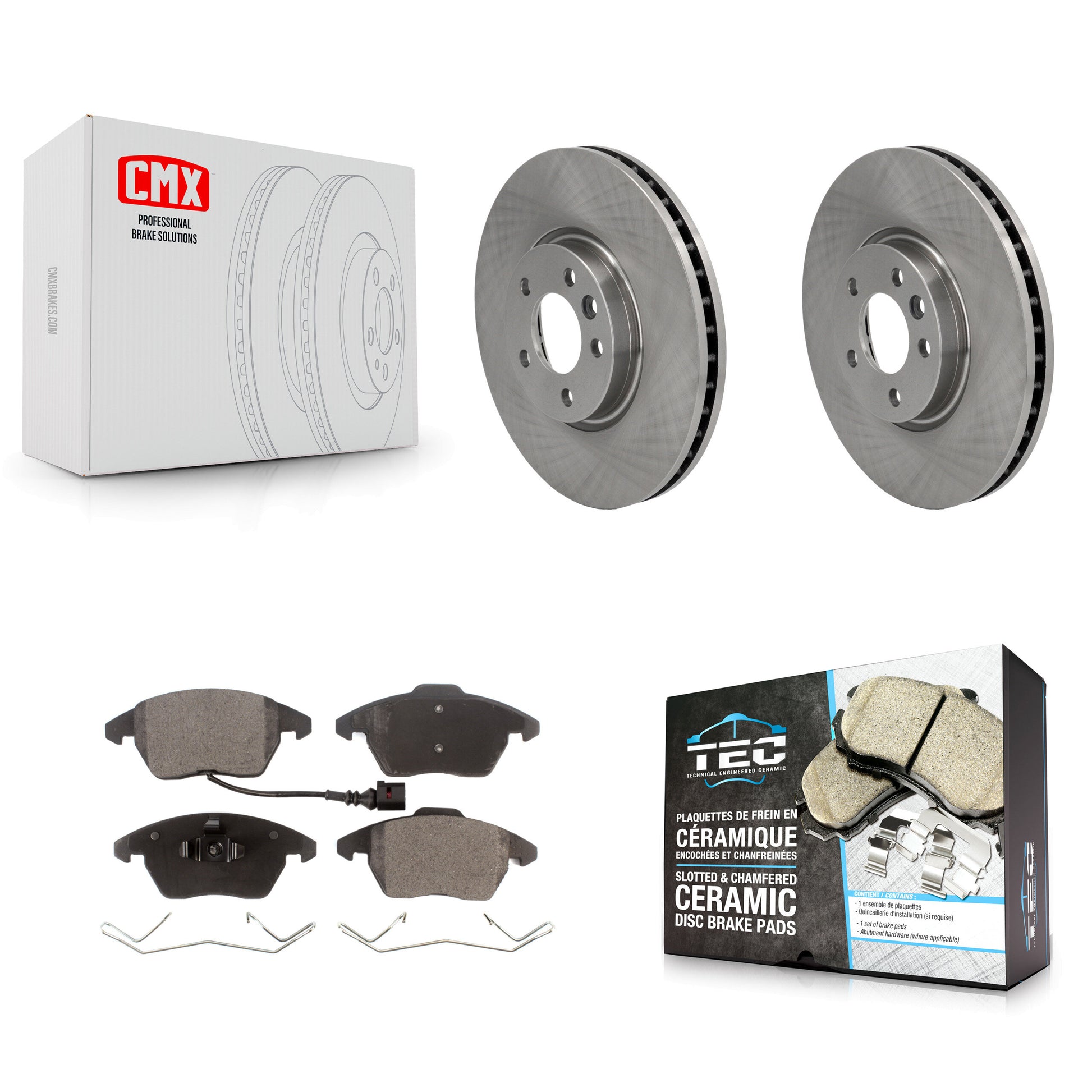 Transit Auto K8T-103053 Disc Brake Kit for 2009-2012 Volkswagen CC - Front product image
