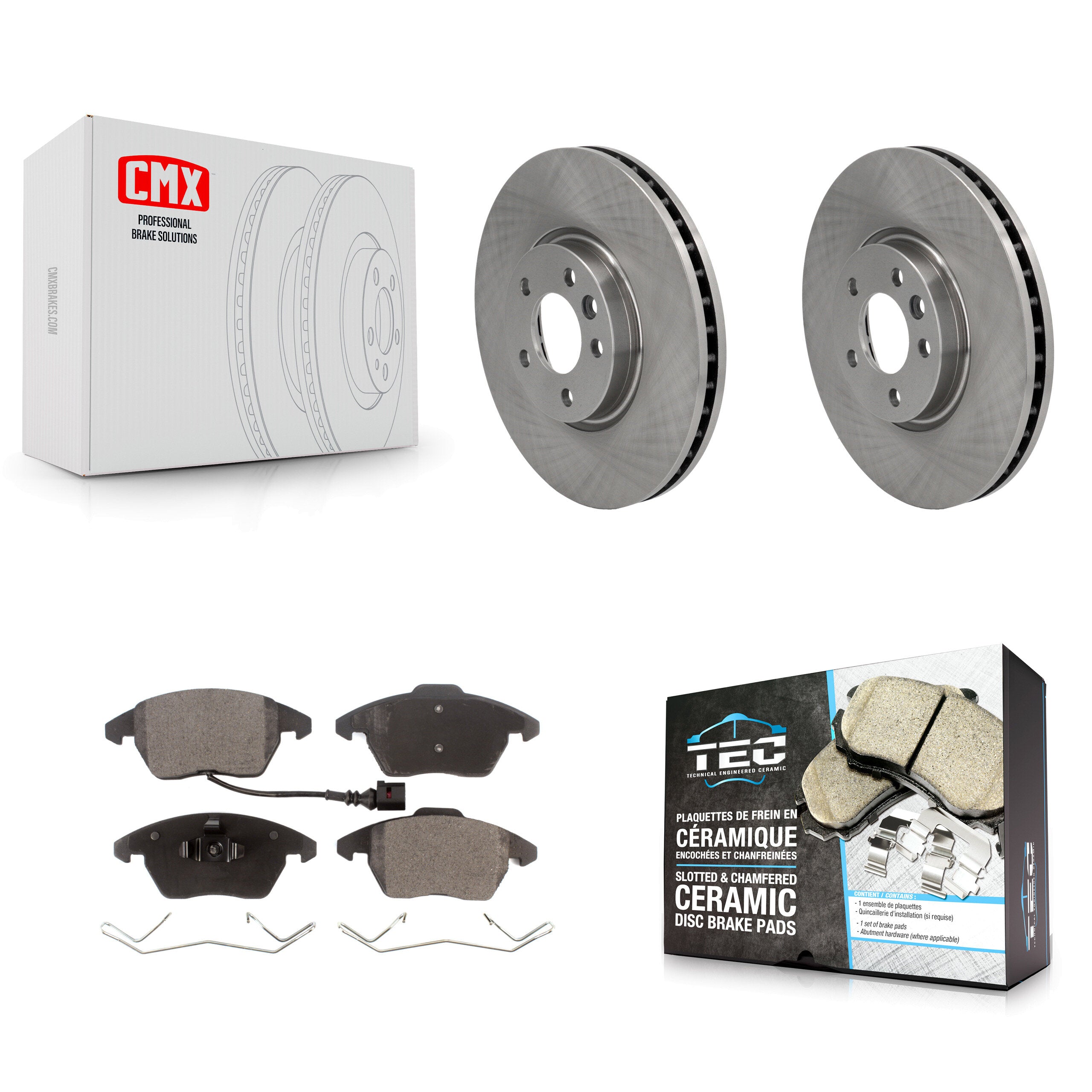 Transit Auto K8T-103053 Disc Brake Kit for 2009-2012 Volkswagen CC - Front product image