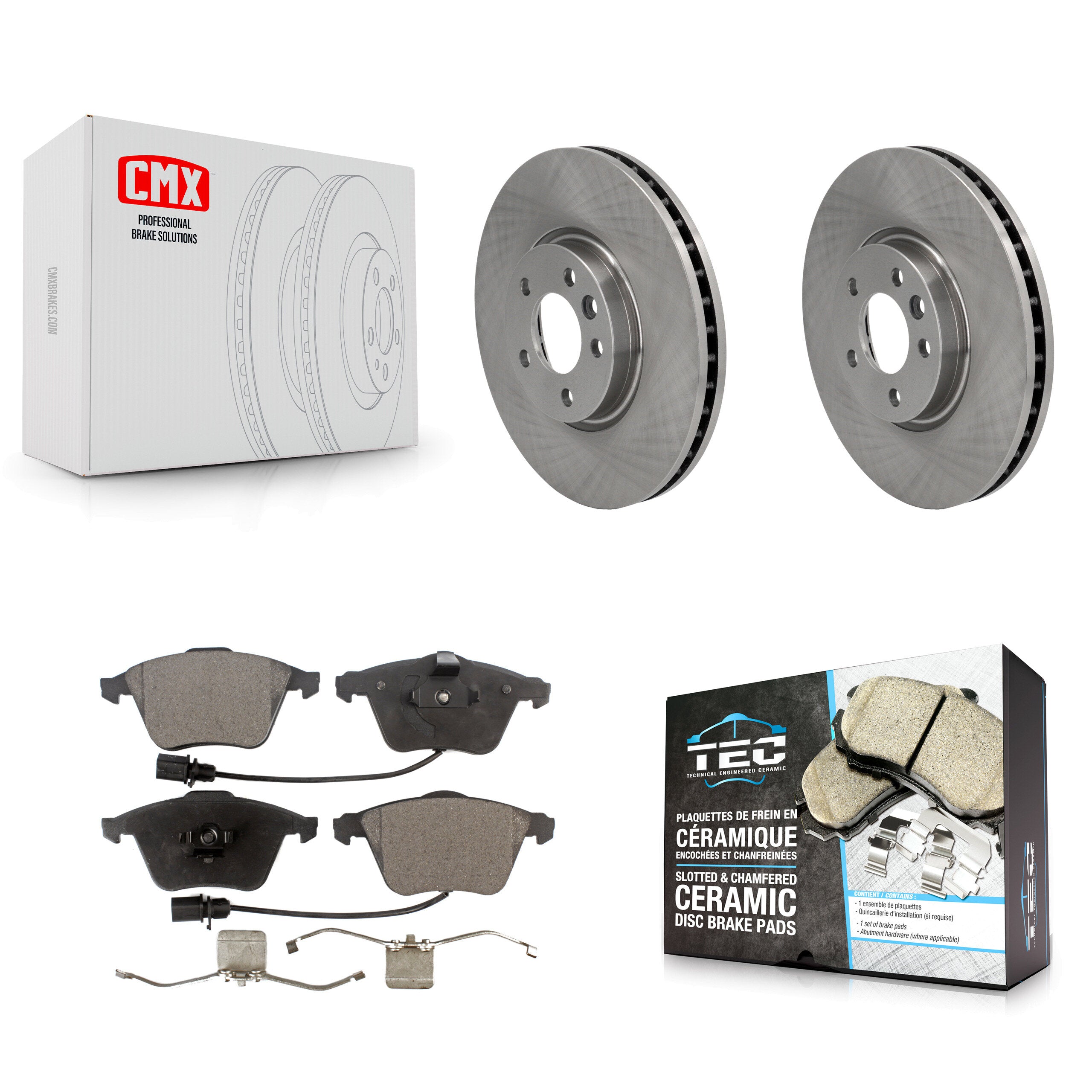 Transit Auto K8T-103054 Disc Brake Kit for 2009-2012 Volkswagen CC - Front product image