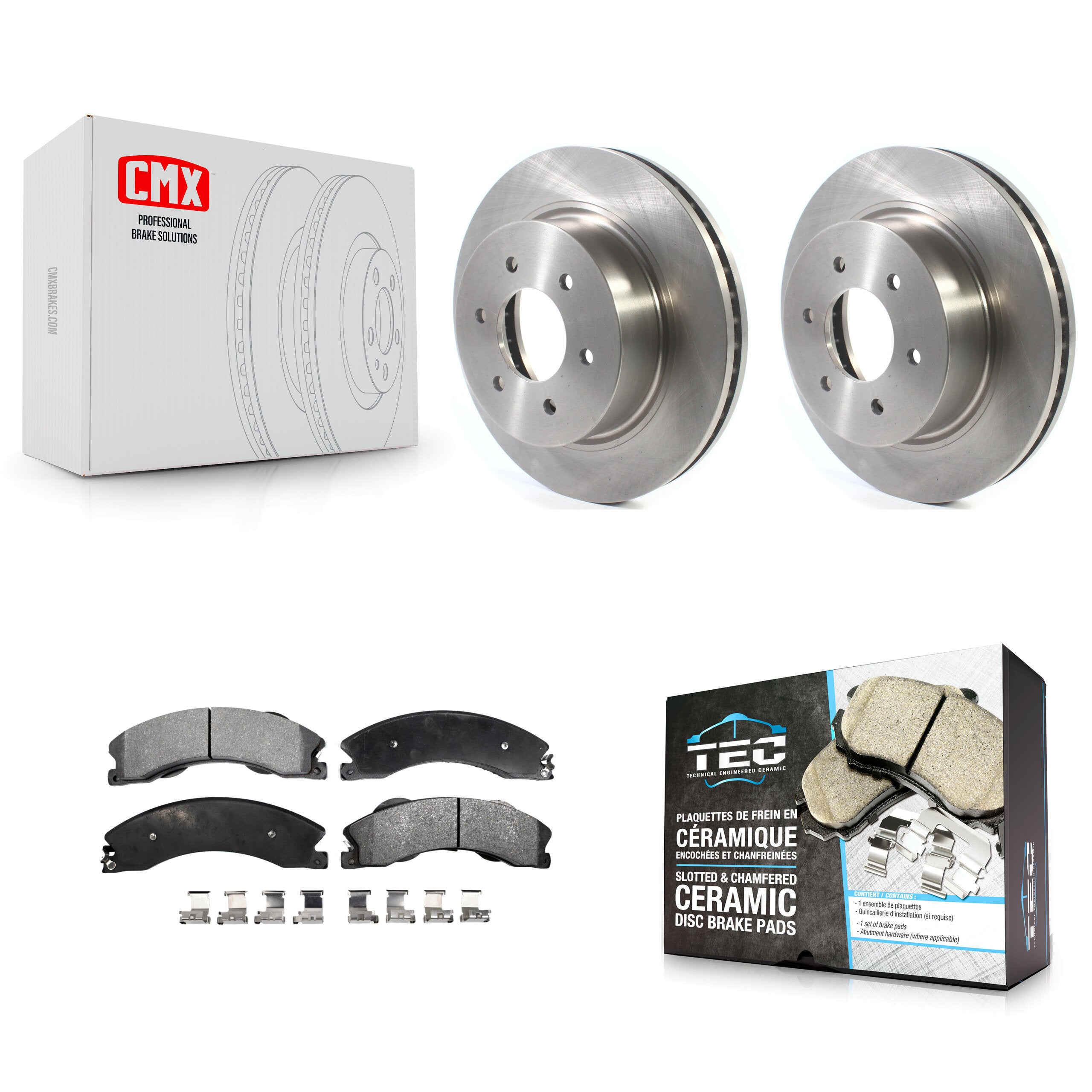 Transit Auto K8T-103061 Disc Brake Kit for 2016-2024 Nissan TITAN XD - Front product image
