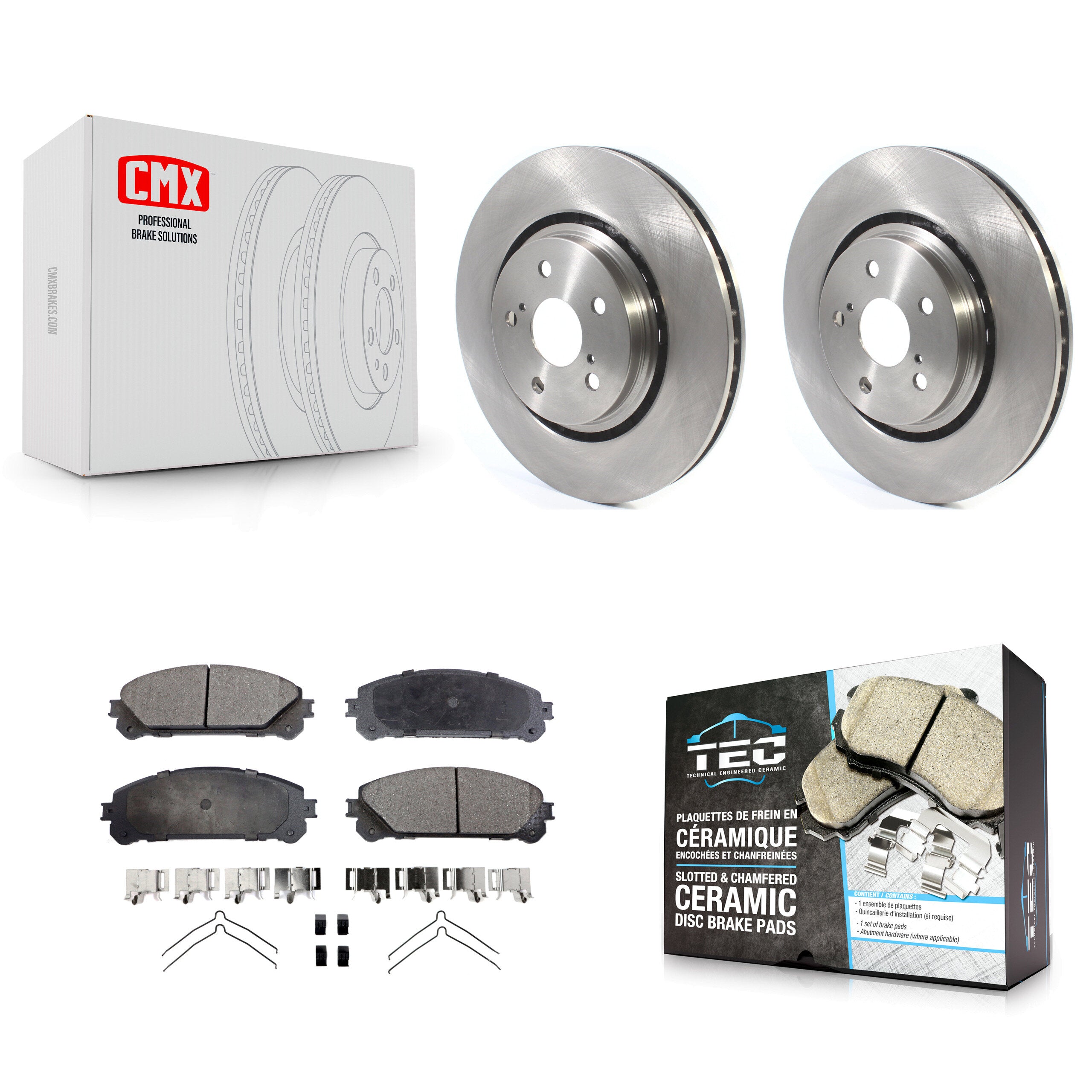 Transit Auto K8T-103063 Disc Brake Kit for 2016-2023 Toyota Crown, Lexus NX250, Lexus NX350 & more - Front product image