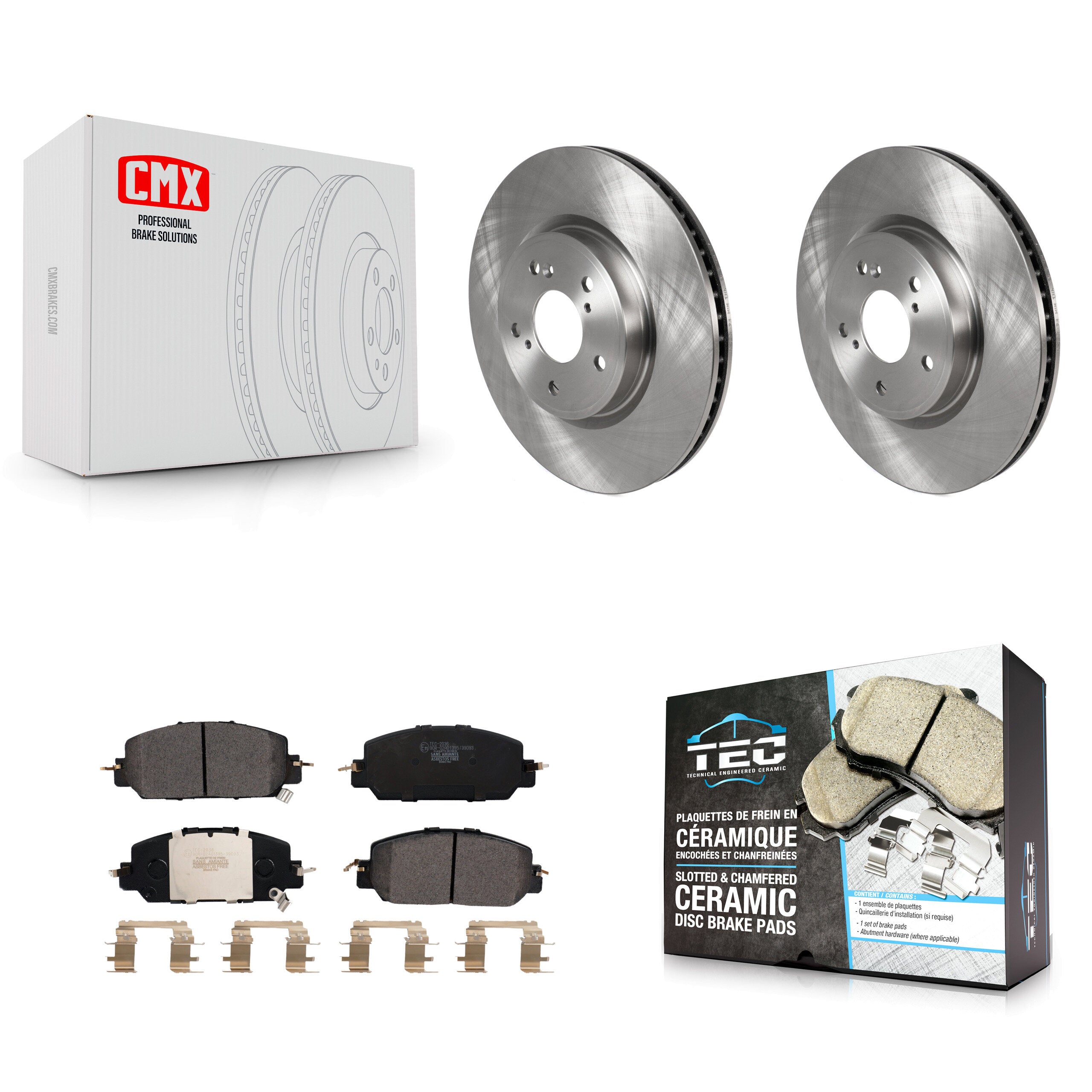 Transit Auto K8T-103068 Disc Brake Kit for 2017-2023 Honda HR-V, Honda CR-V - Front product image