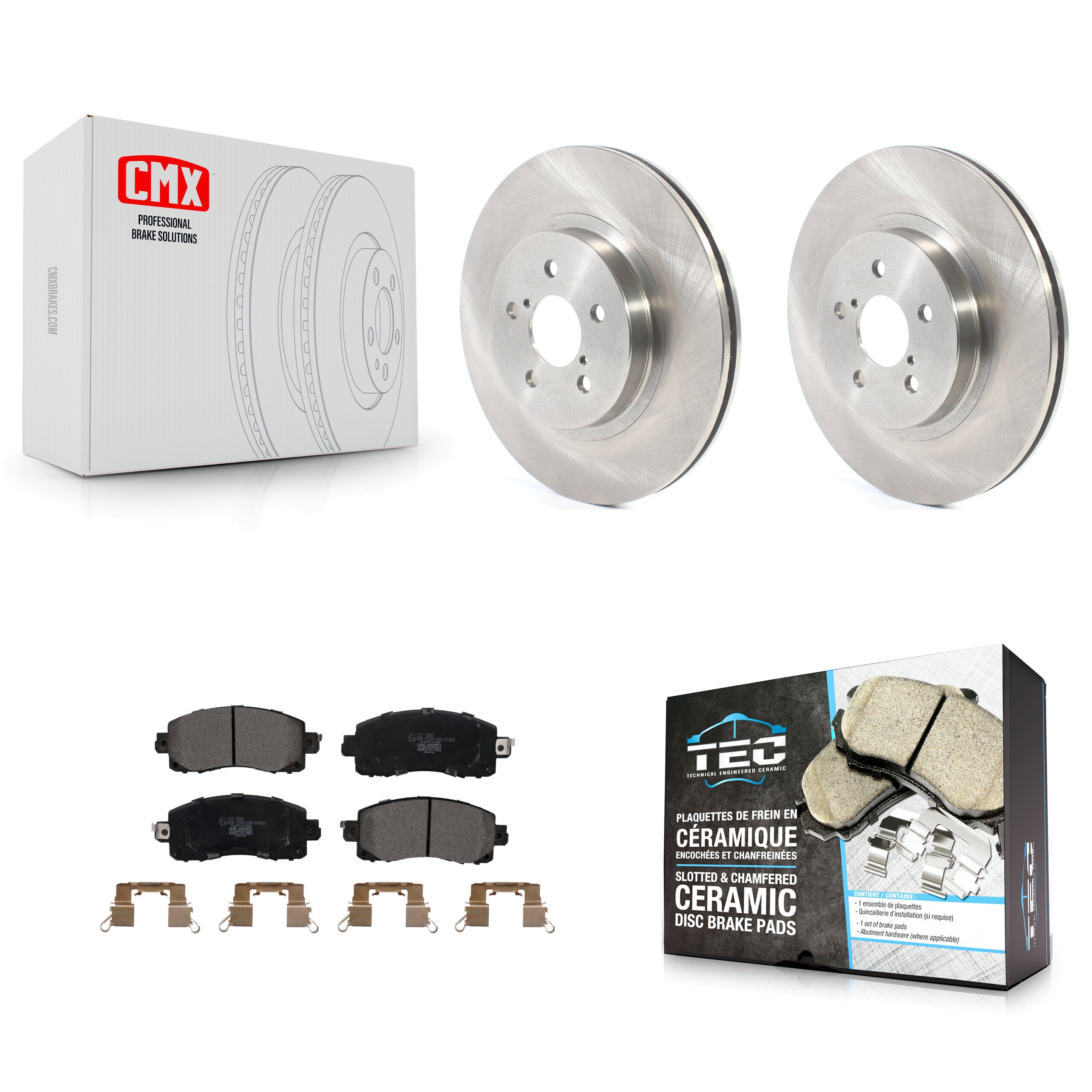 Transit Auto K8T-103070 Disc Brake Kit for 2017-2023 Subaru Crosstrek, Subaru Impreza - Front product image