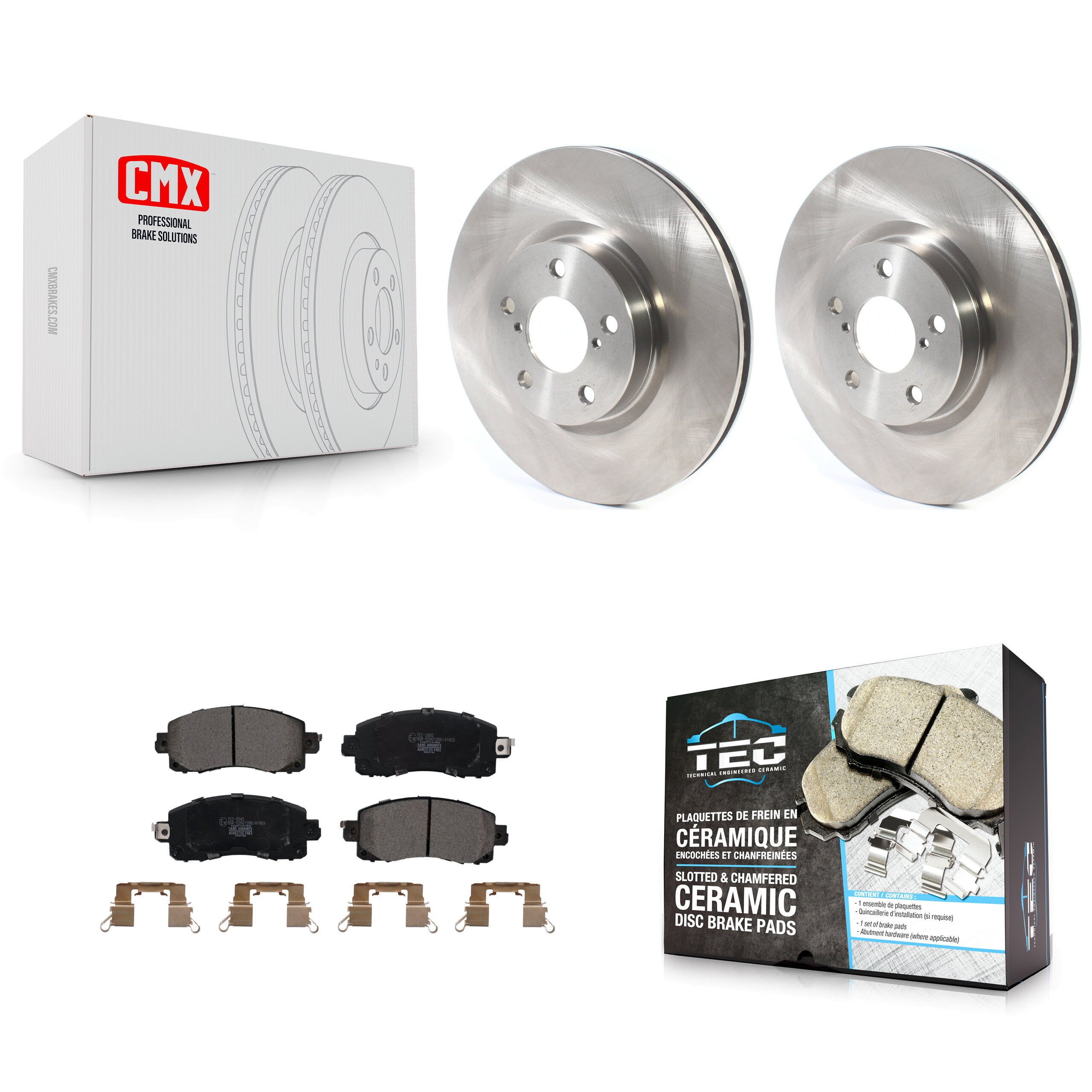 Transit Auto K8T-103071 Disc Brake Kit for 2017-2023 Subaru Impreza - Front product image