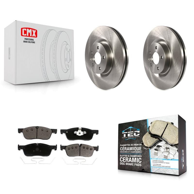 Transit Auto K8T-103074 Disc Brake Kit for 2015-2019 Jaguar E-Pace, Land Rover Discovery Sport, Land Rover Range Rover Evoque - Front product image