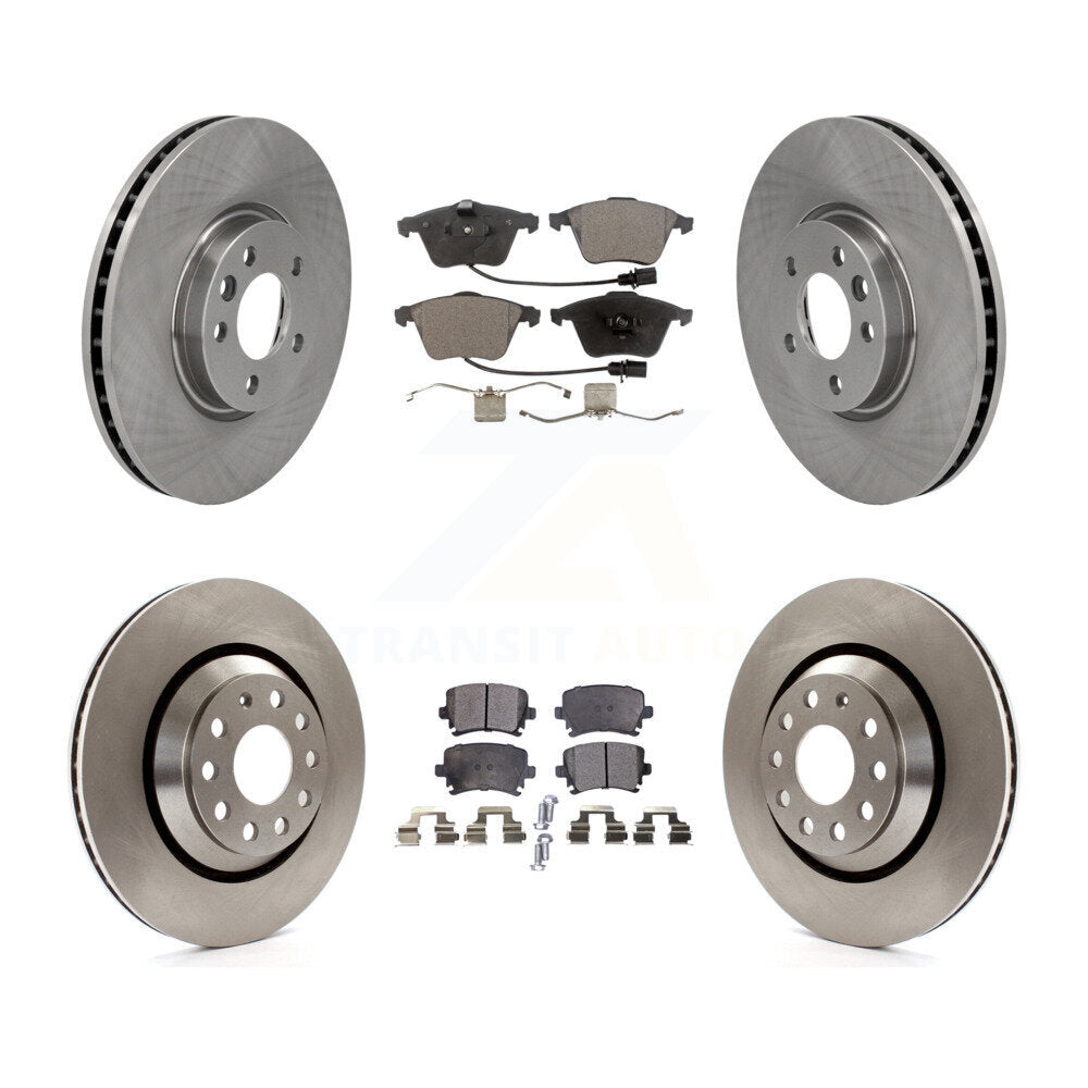 Transit Auto K8T-103118 Disc Brake Kit for 2009-2012 Volkswagen CC - Front and Rear product image