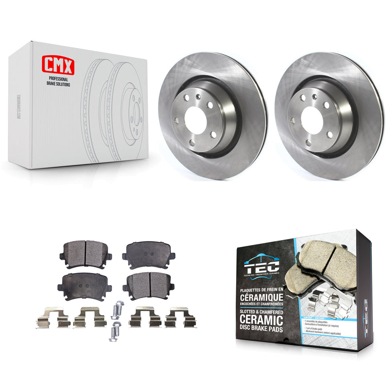 Transit Auto K8T-103160 Disc Brake Kit for 2008-2015 Audi TT Quattro, Audi TT RS Quattro, Audi TTS Quattro & more - Rear product image