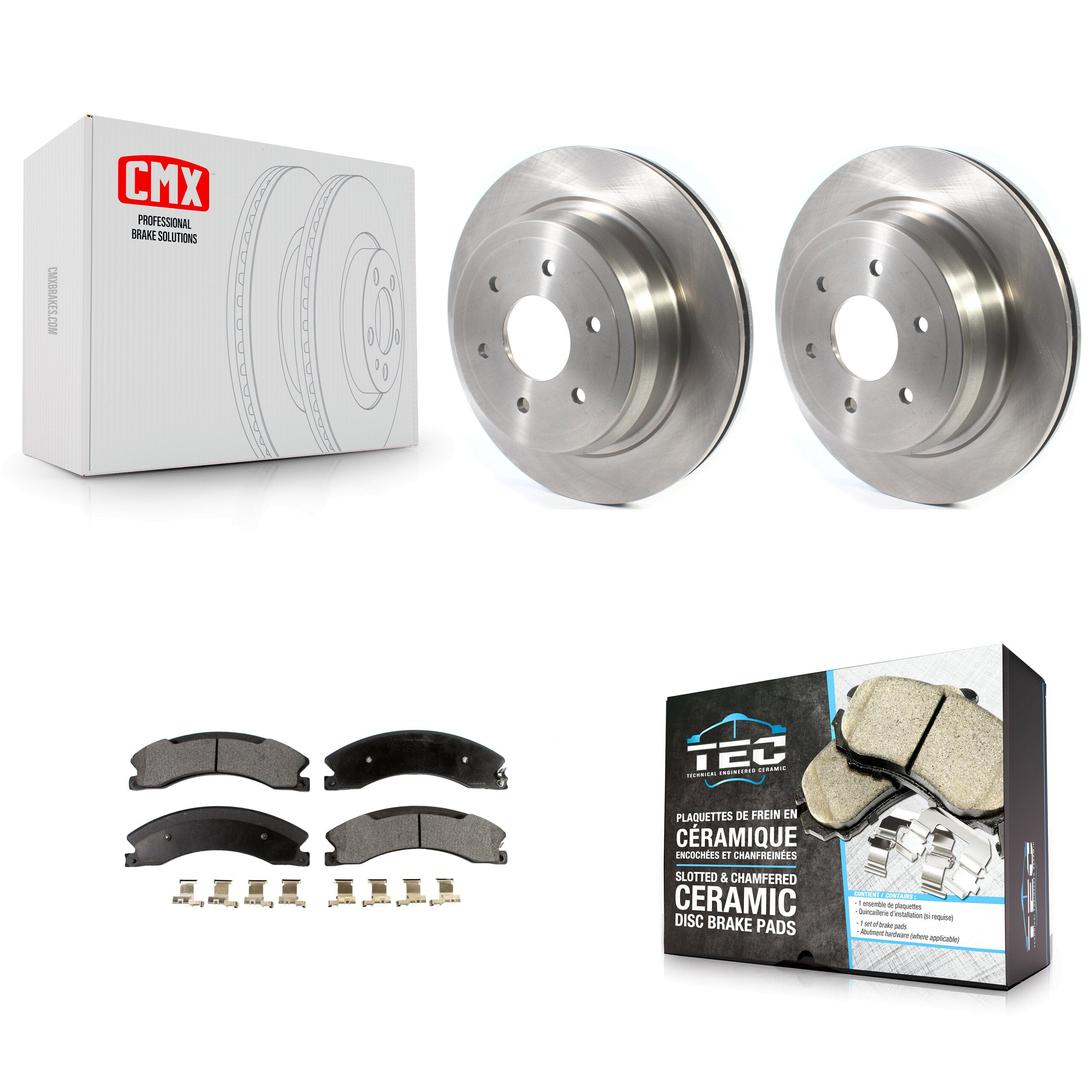 Transit Auto K8T-103161 Disc Brake Kit for 2016-2024 Nissan TITAN XD - Rear product image