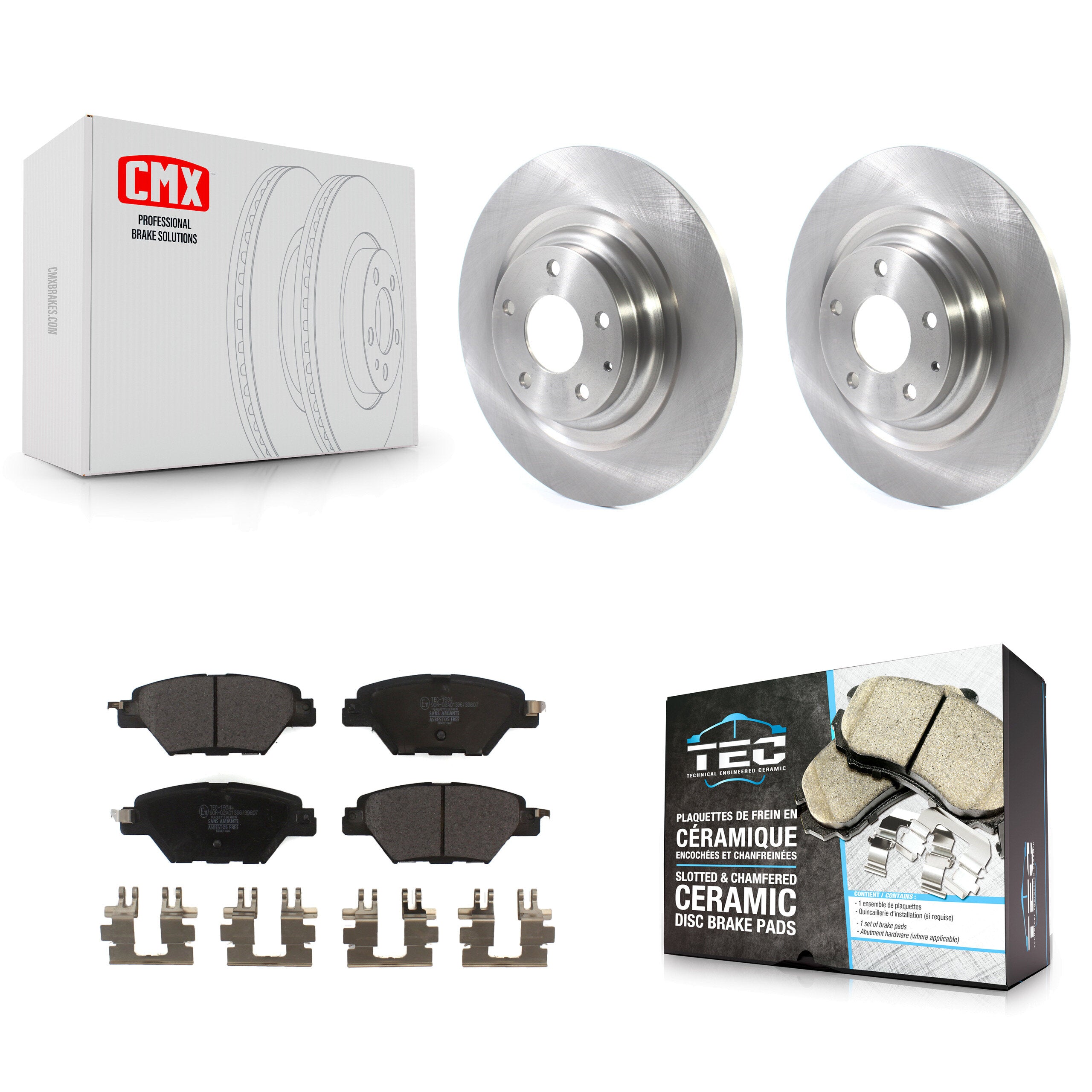 Transit Auto K8T-103164 Disc Brake Kit for 2016-2023 Mazda CX-9 - Rear product image