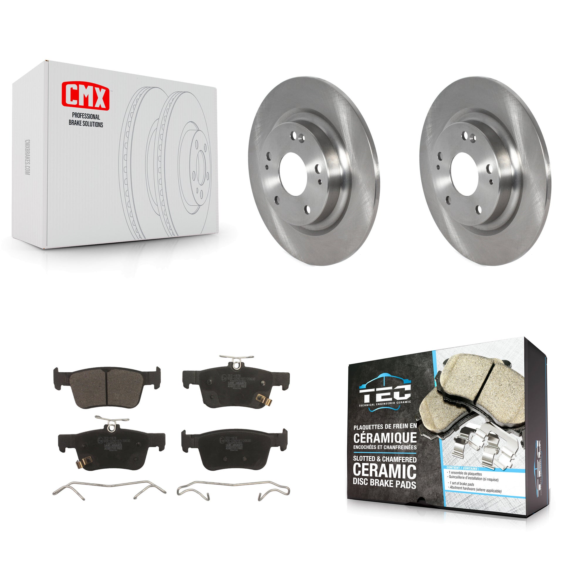 Transit Auto K8T-103168 Disc Brake Kit for 2017-2020 Honda Civic - Rear product image