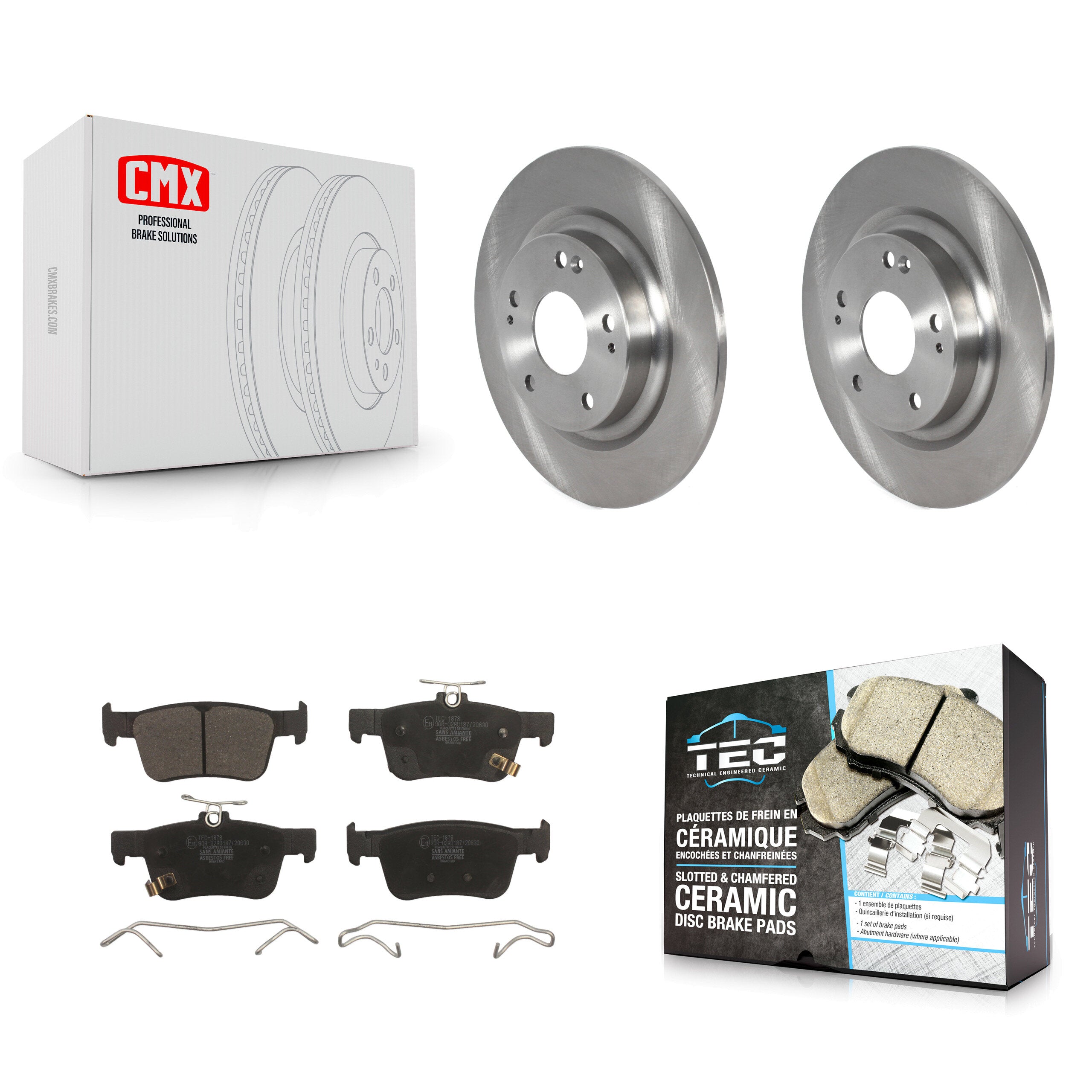 Transit Auto K8T-103168 Disc Brake Kit for 2017-2020 Honda Civic - Rear product image