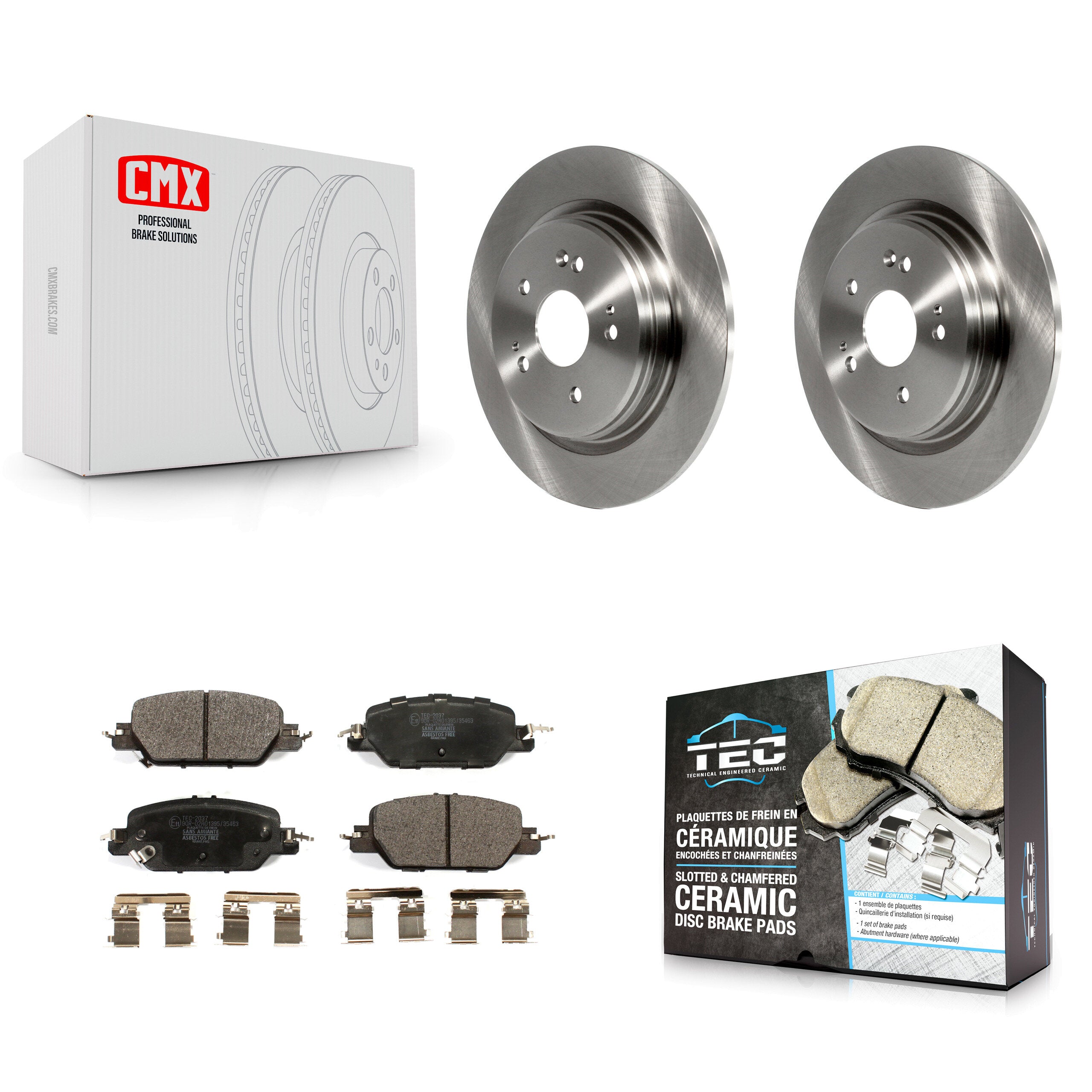 Transit Auto K8T-103173 Disc Brake Kit for 2017-2024 Honda CR-V - Rear product image