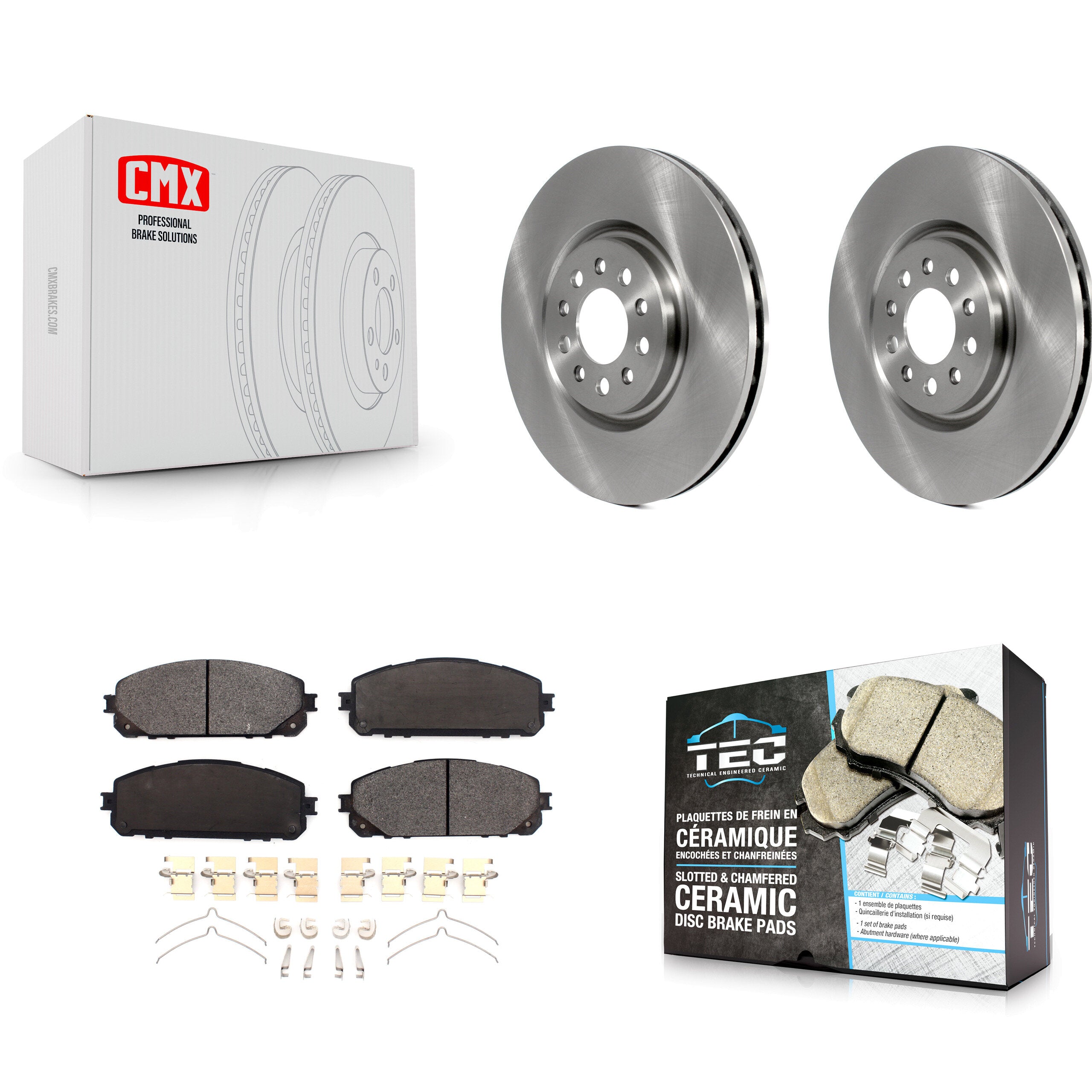 Transit Auto K8T-103181 Disc Brake Kit for 2014-2023 Jeep Cherokee - Front product image