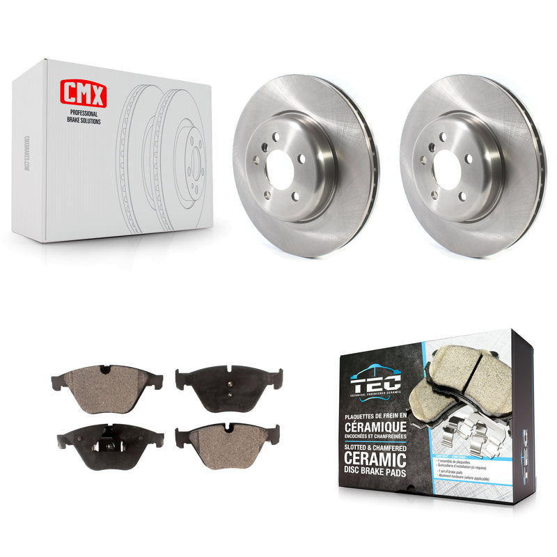 Transit Auto K8T-103182 Disc Brake Kit for 2011-2019 BMW 535d, BMW 535d xDrive, BMW 640i xDrive & more - Front product image