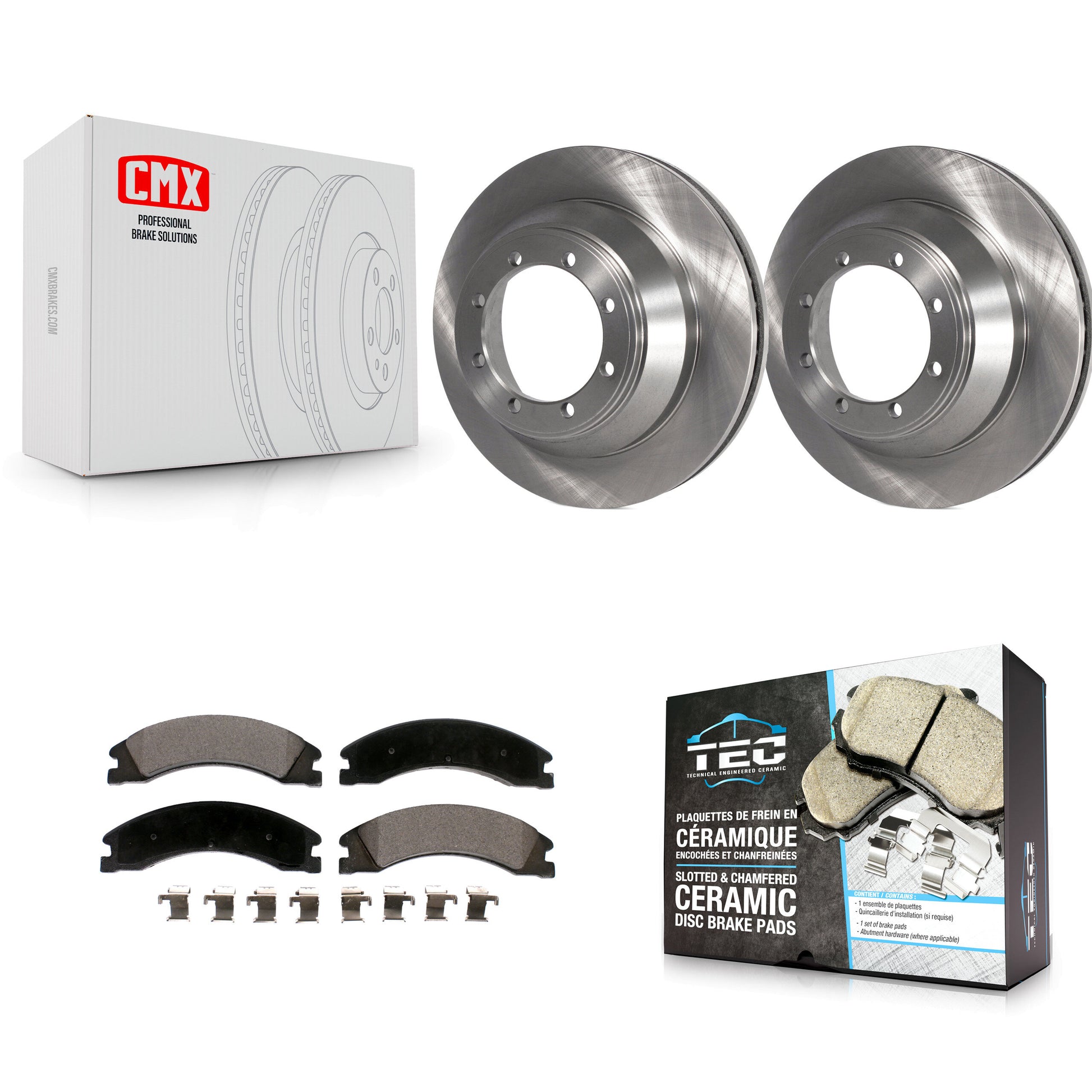 Transit Auto K8T-103198 Disc Brake Kit for 2008-2023 Ford E-450 Super Duty - Rear product image