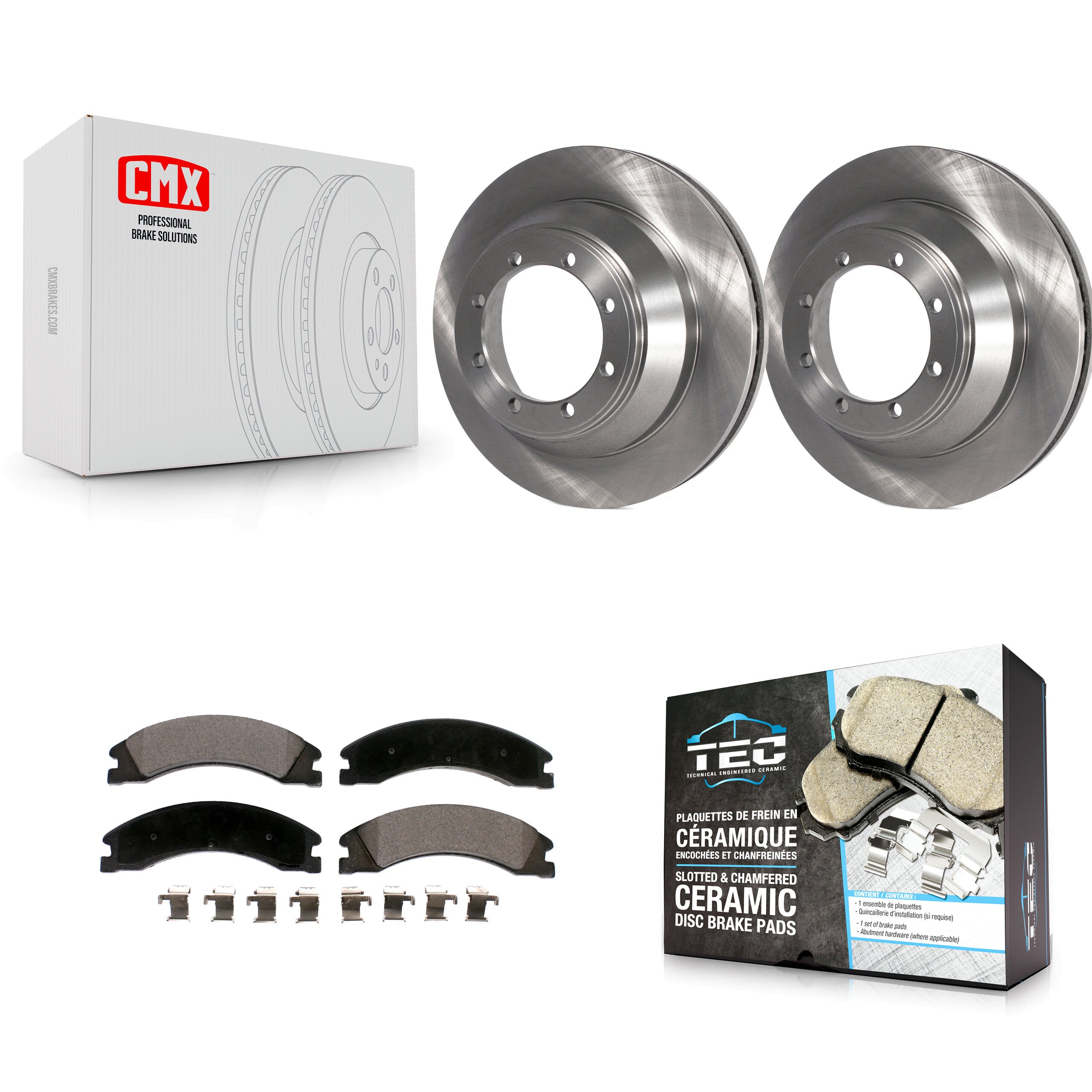 Transit Auto K8T-103198 Disc Brake Kit for 2008-2023 Ford E-450 Super Duty - Rear product image