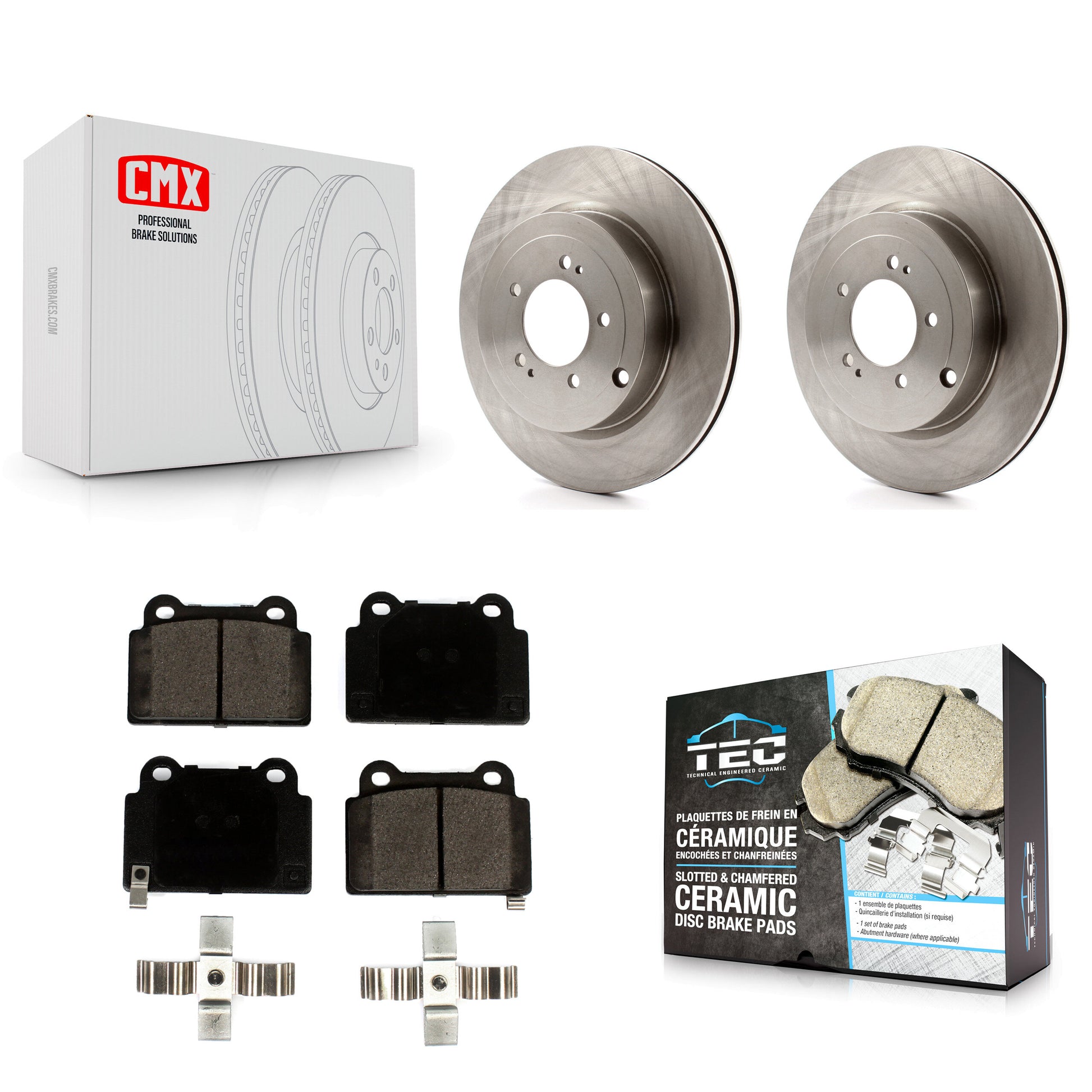 Transit Auto K8T-103201 Disc Brake Kit for 2008-2015 Mitsubishi Lancer - Rear product image