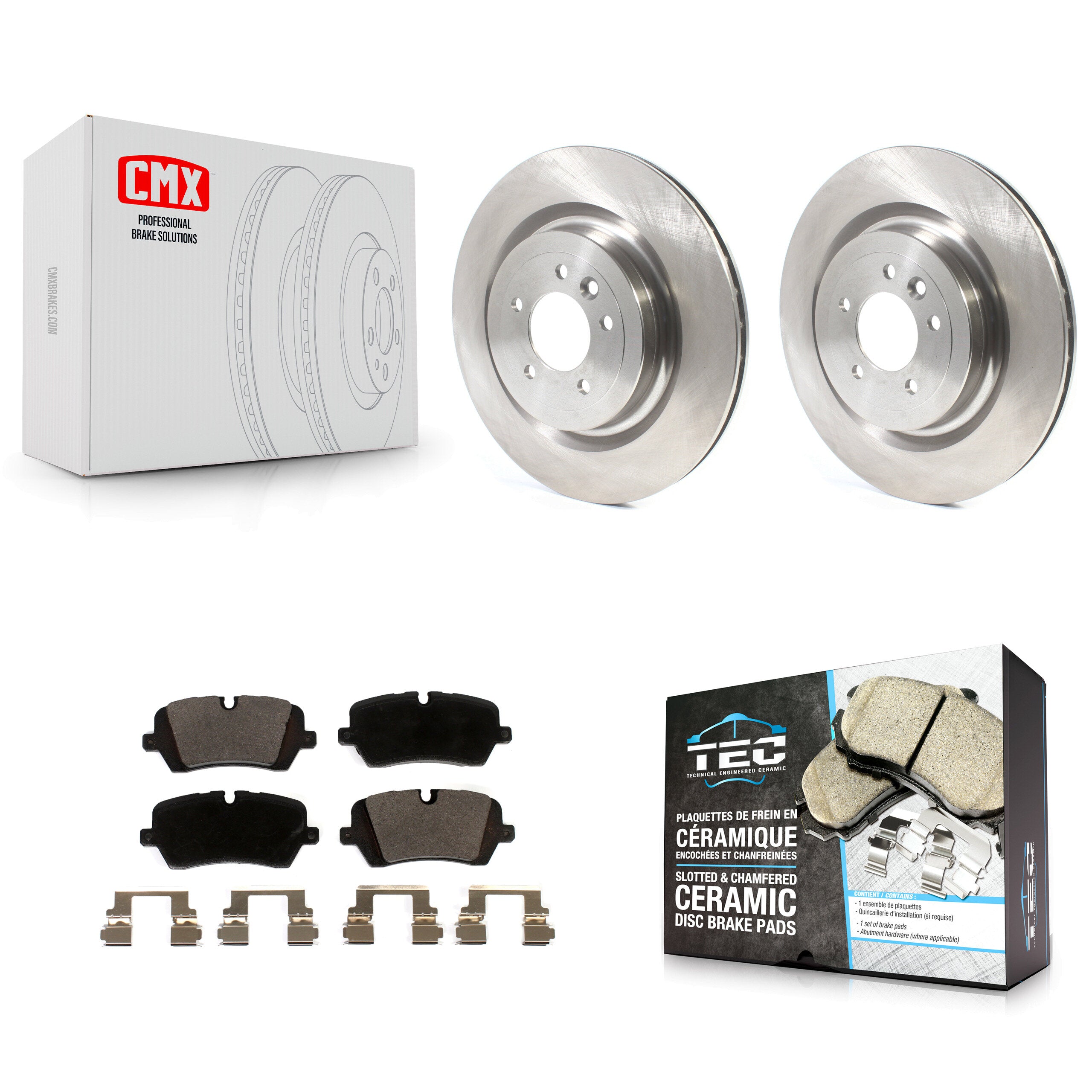 Transit Auto K8T-103203 Disc Brake Kit for 2013-2024 Land Rover Defender 110, Land Rover Defender 90, Land Rover Discovery & more - Rear product image