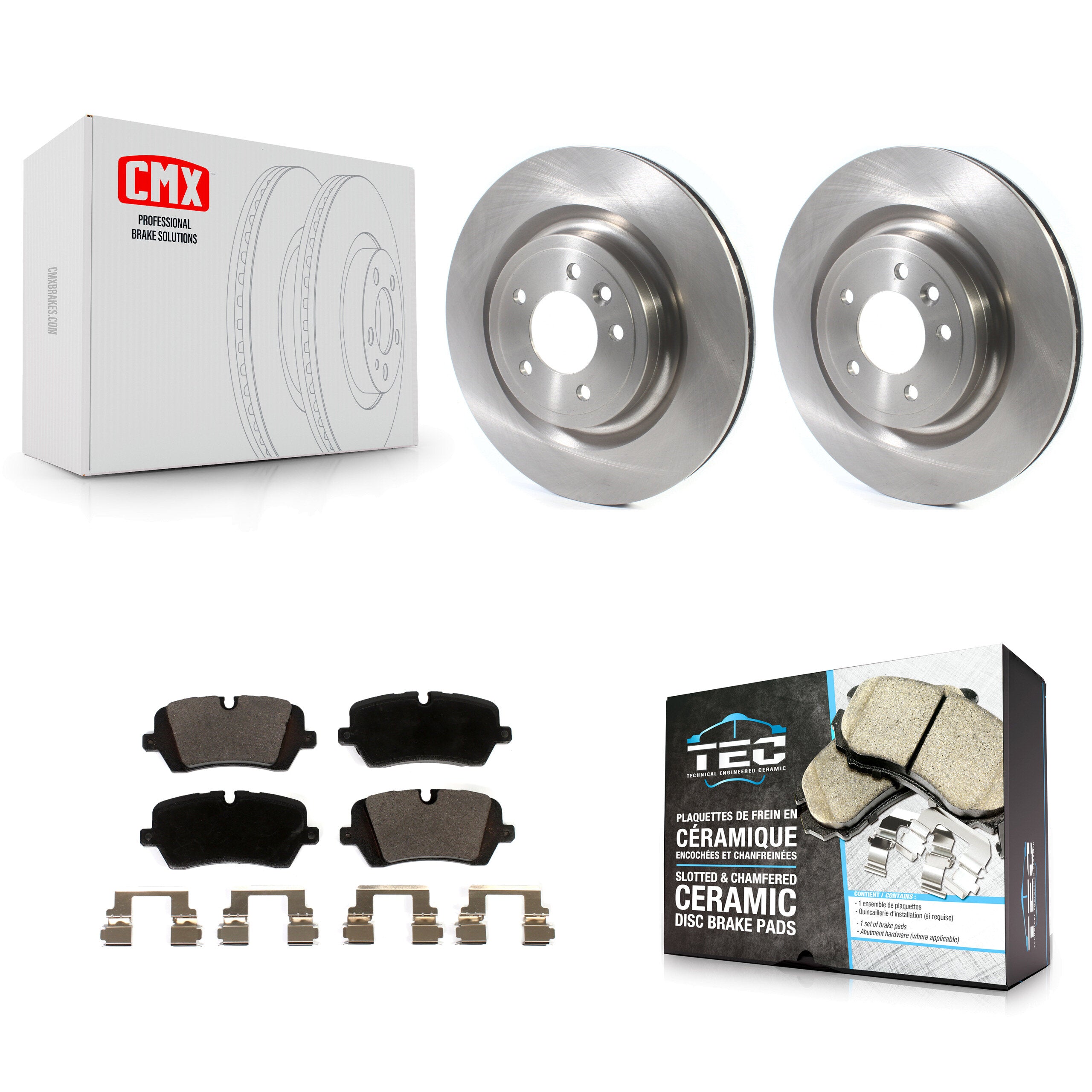 Transit Auto K8T-103204 Disc Brake Kit for 2014-2024 Land Rover Discovery, Land Rover Range Rover, Land Rover Range Rover Sport - Rear product image