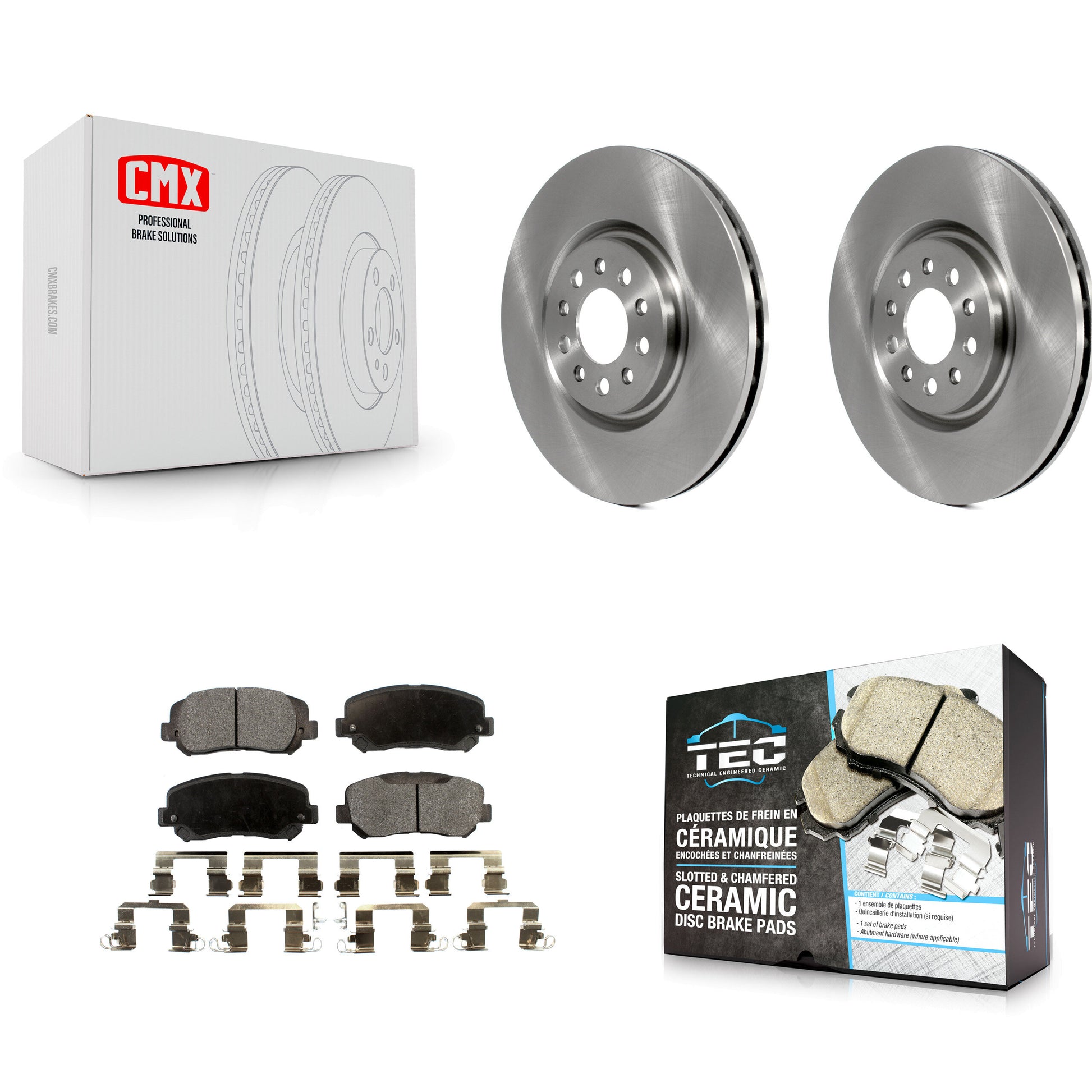 Transit Auto K8T-103207 Disc Brake Kit for 2014-2017 Jeep Cherokee - Front product image