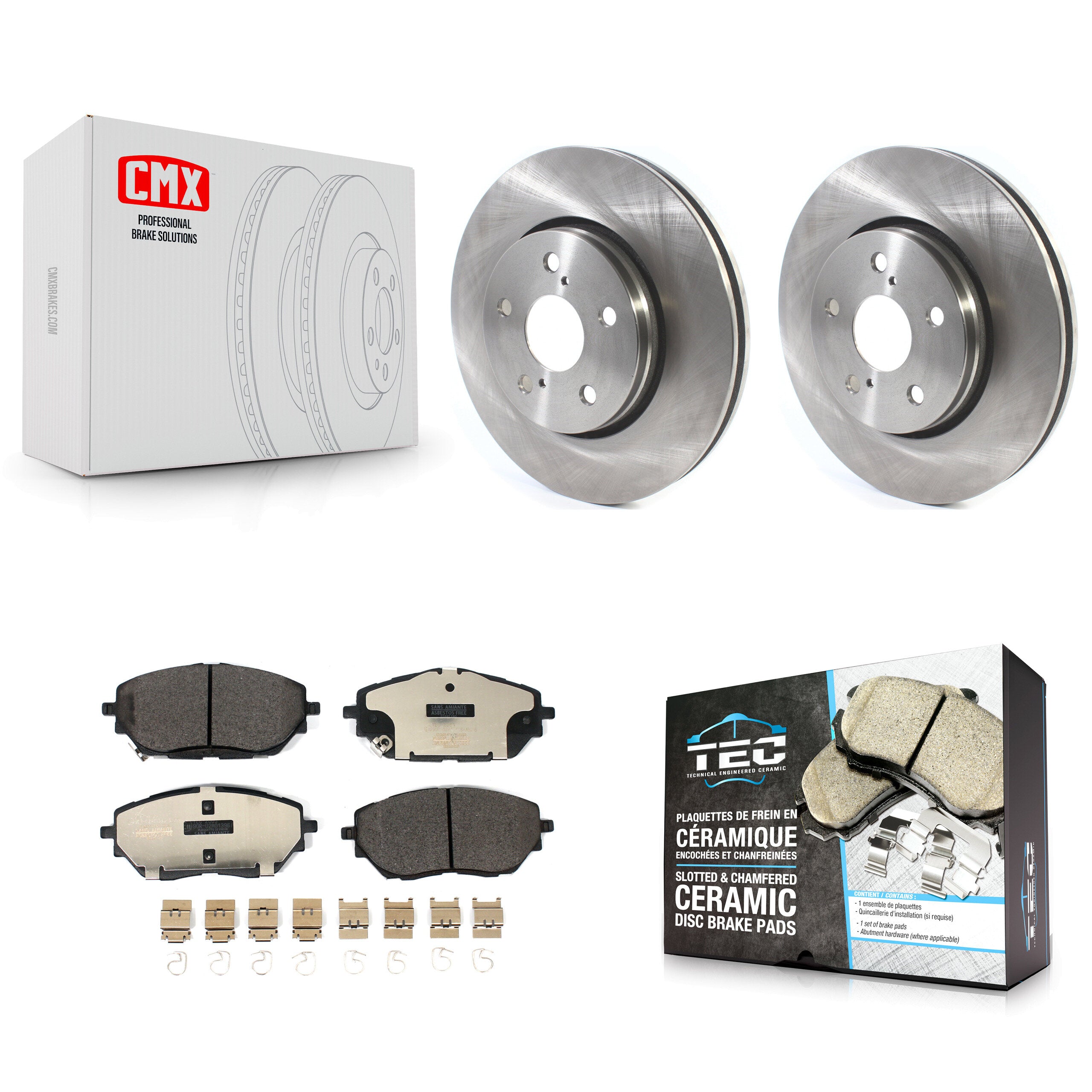 Transit Auto K8T-103218 Disc Brake Kit for 2018-2021 Toyota C-HR - Front product image
