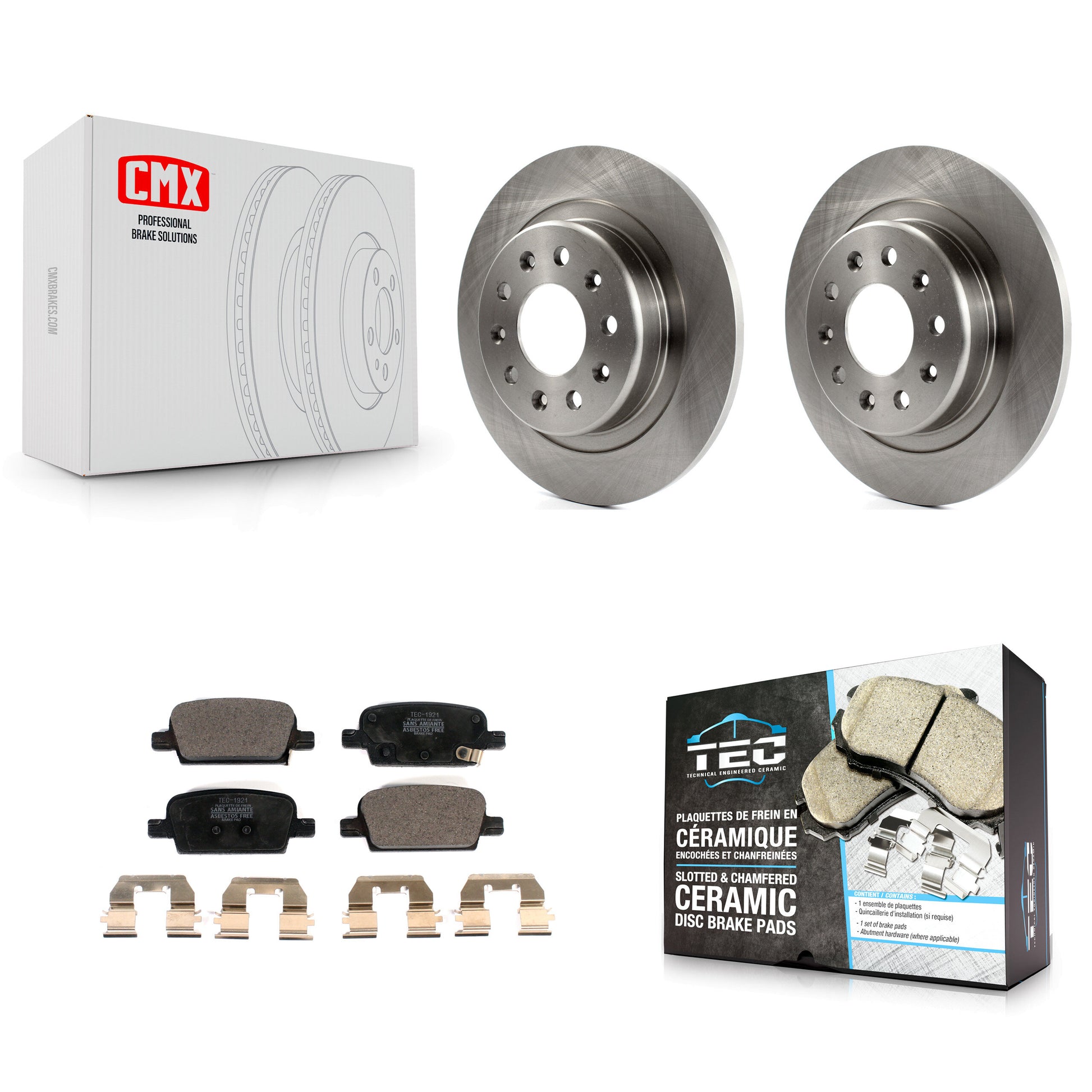 Transit Auto K8T-103245 Disc Brake Kit for 2016-2022 Chevrolet Malibu - Rear product image