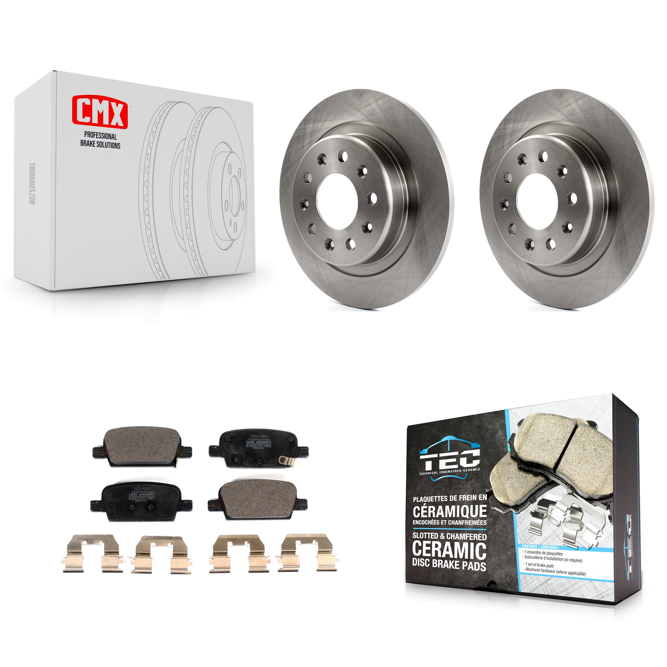 Transit Auto K8T-103245 Disc Brake Kit for 2016-2022 Chevrolet Malibu - Rear product image