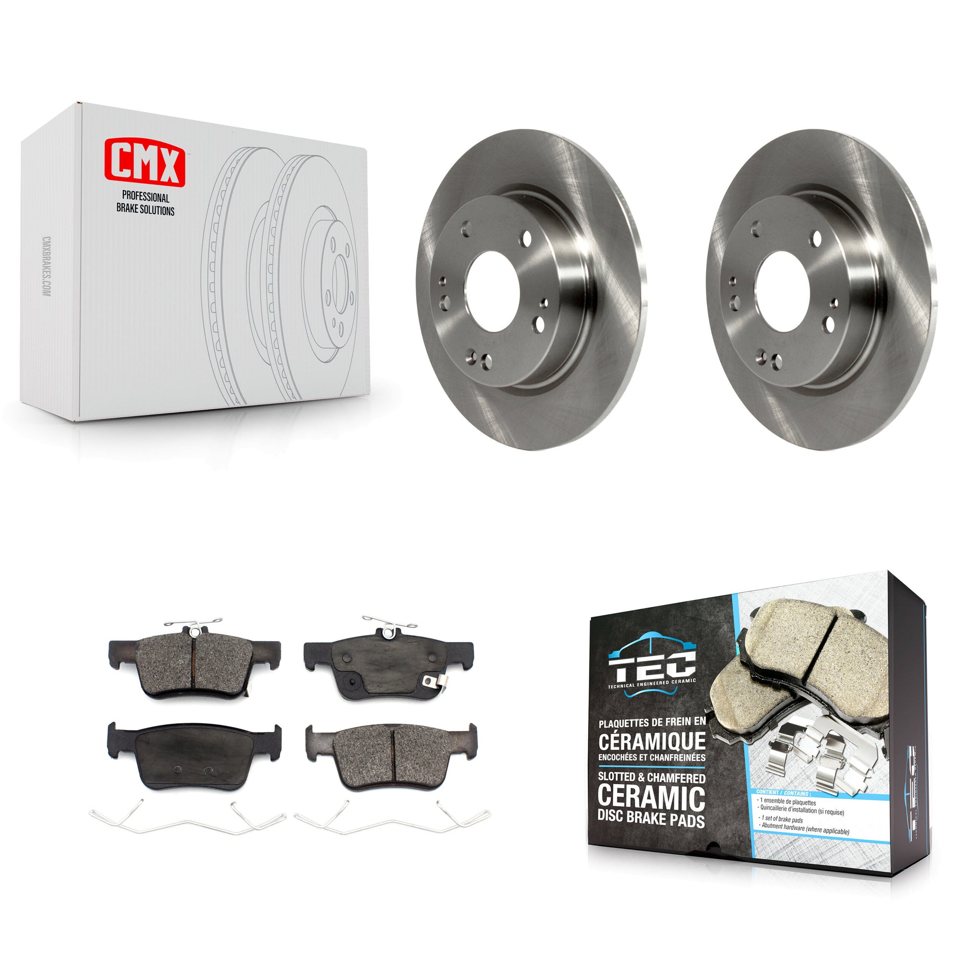 Transit Auto K8T-103248 Disc Brake Kit for 2019-2022 Honda Civic, Honda Insight - Rear product image