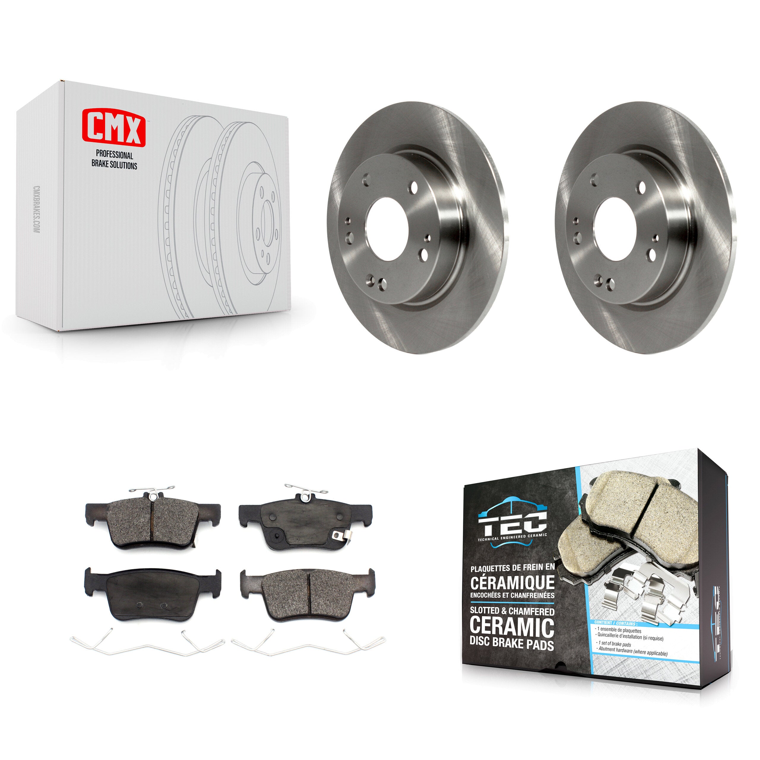 Transit Auto K8T-103248 Disc Brake Kit for 2019-2022 Honda Civic, Honda Insight - Rear product image