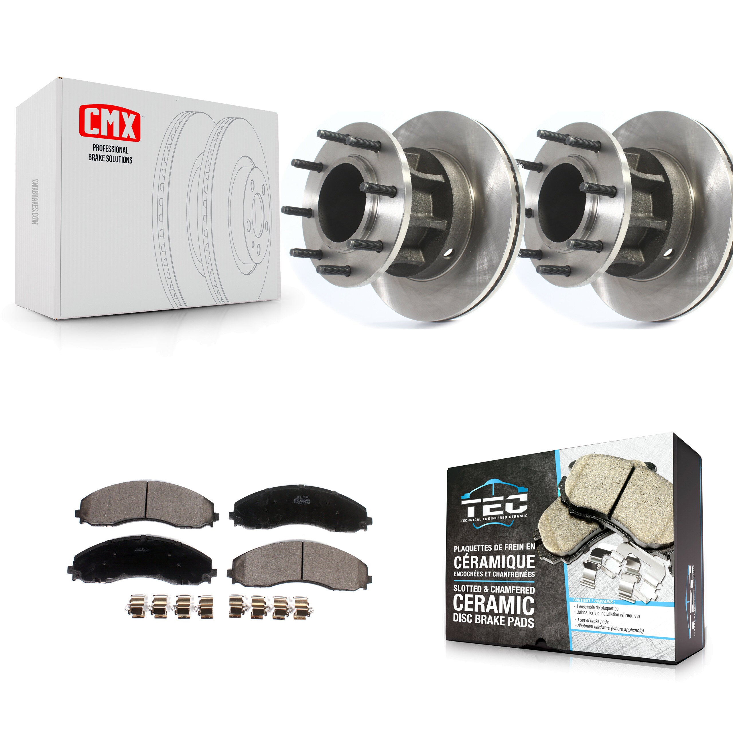 Transit Auto K8T-103253 Disc Brake Kit for 2017-2019 Ford F-450 Super Duty, Ford F-550 Super Duty - Front product image