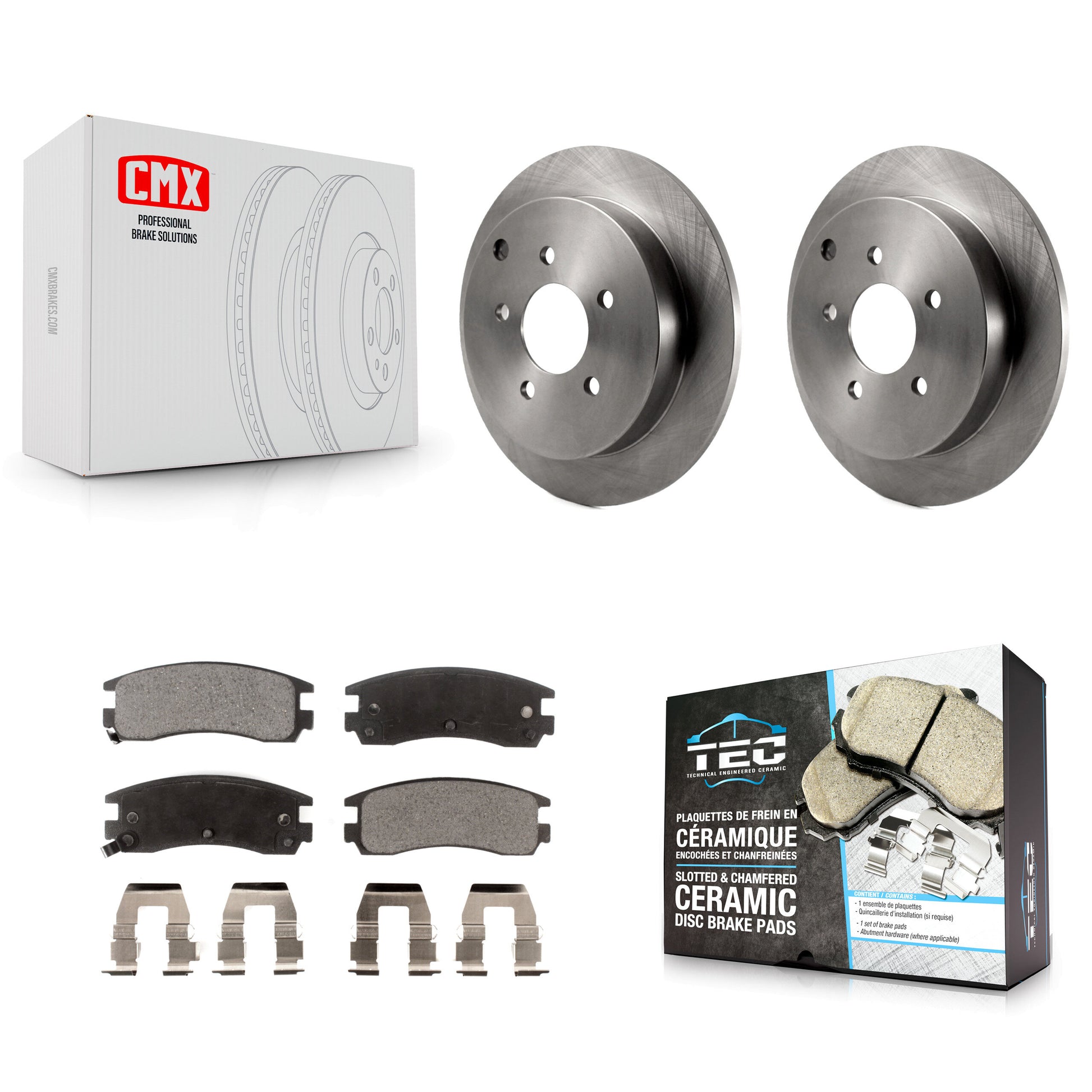 Transit Auto K8T-103267 Disc Brake Kit for 2001-2007 Buick Rendezvous, Chevrolet Venture, Oldsmobile Silhouette & more - Rear product image