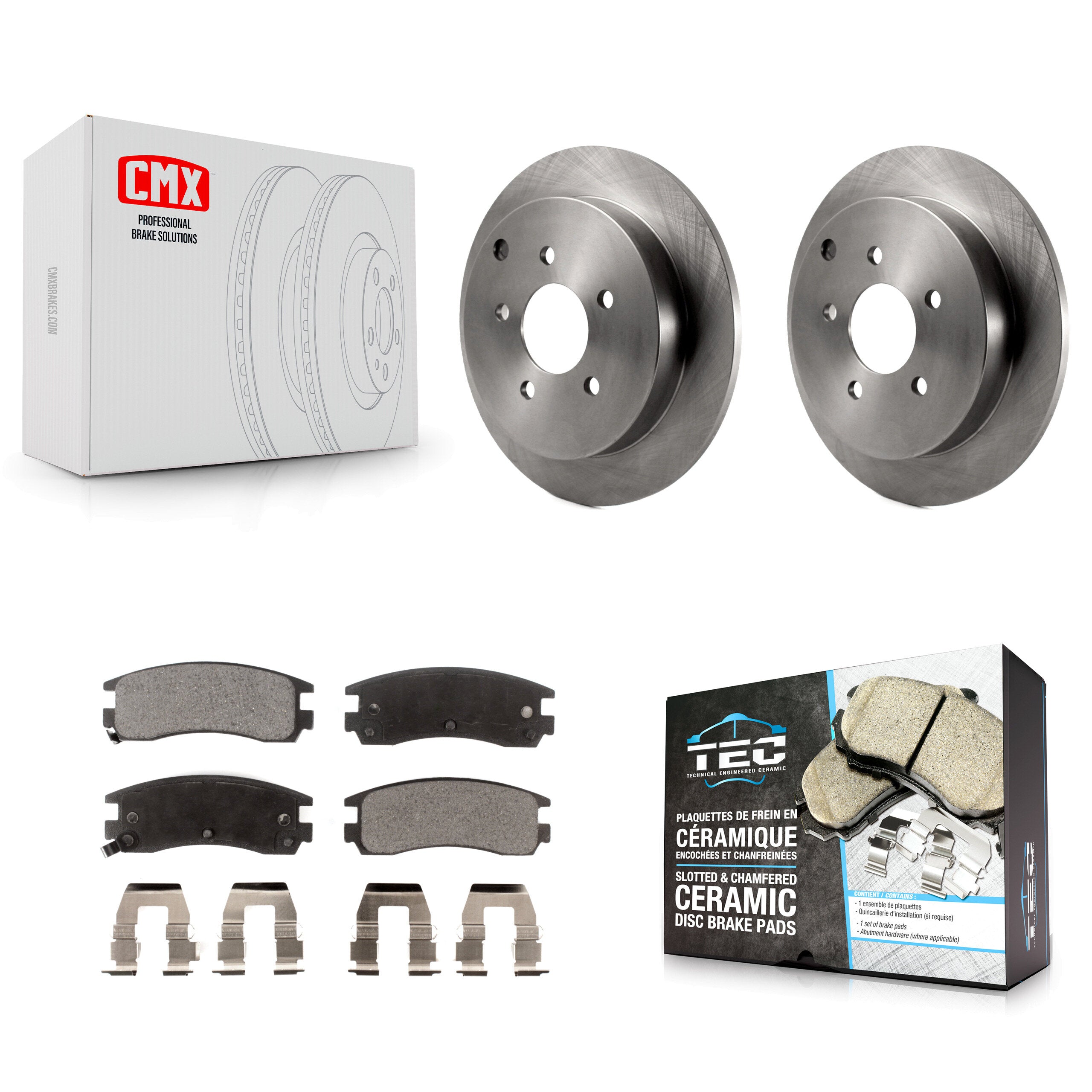 Transit Auto K8T-103267 Disc Brake Kit for 2001-2007 Buick Rendezvous, Chevrolet Venture, Oldsmobile Silhouette & more - Rear product image