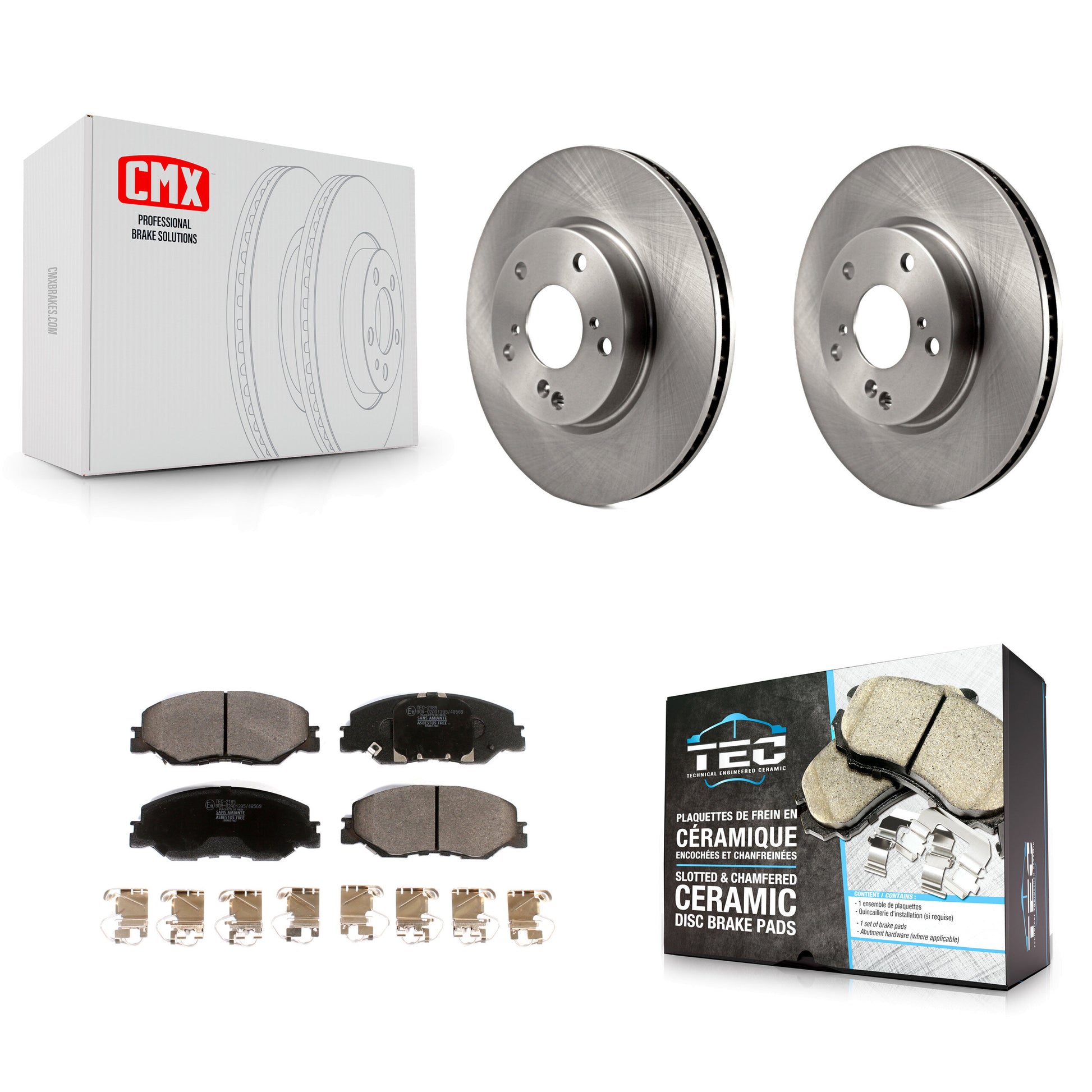 Transit Auto K8T-103379 Disc Brake Kit for 2019-2024 Honda Civic, Honda Insight - Front product image