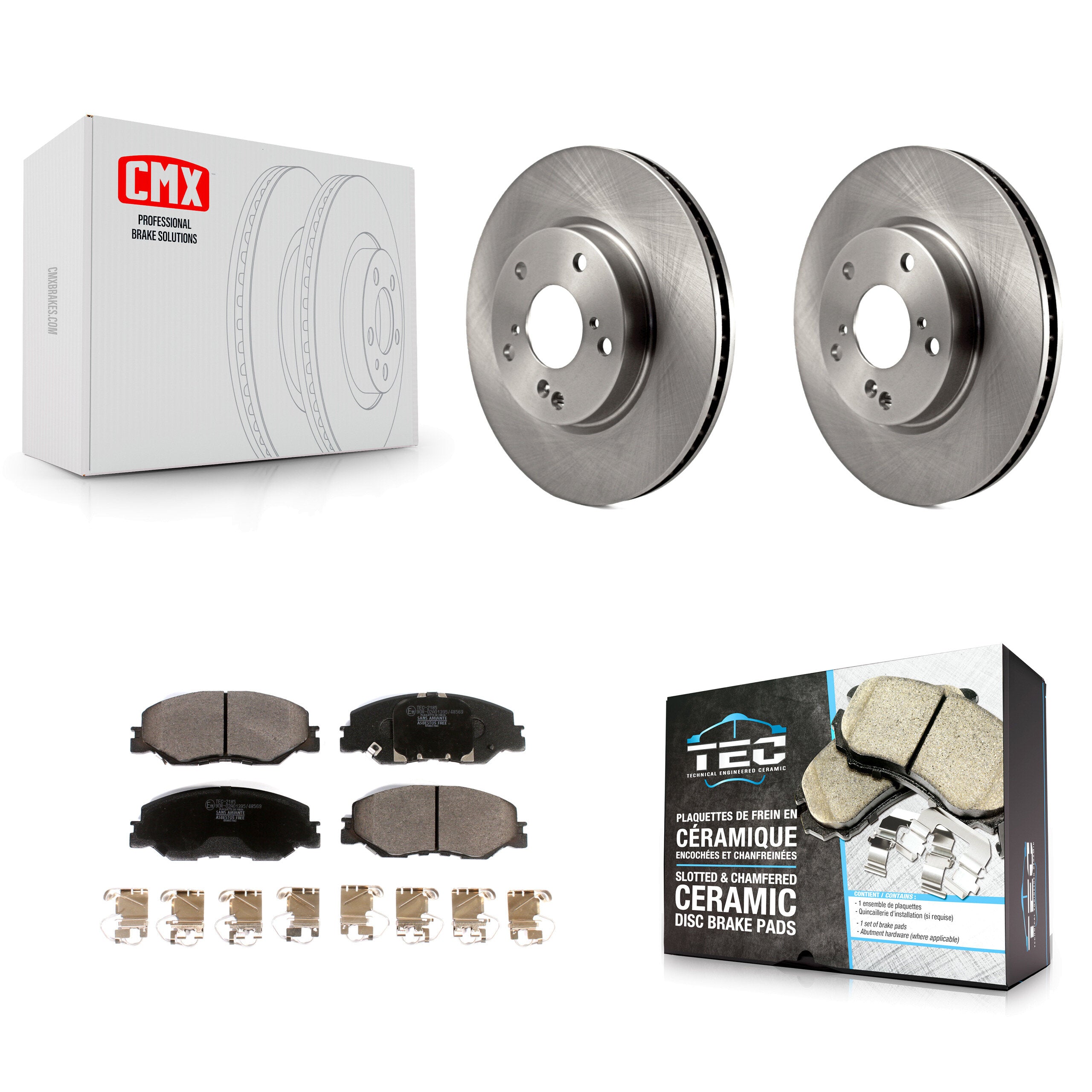 Transit Auto K8T-103379 Disc Brake Kit for 2019-2024 Honda Civic, Honda Insight - Front product image