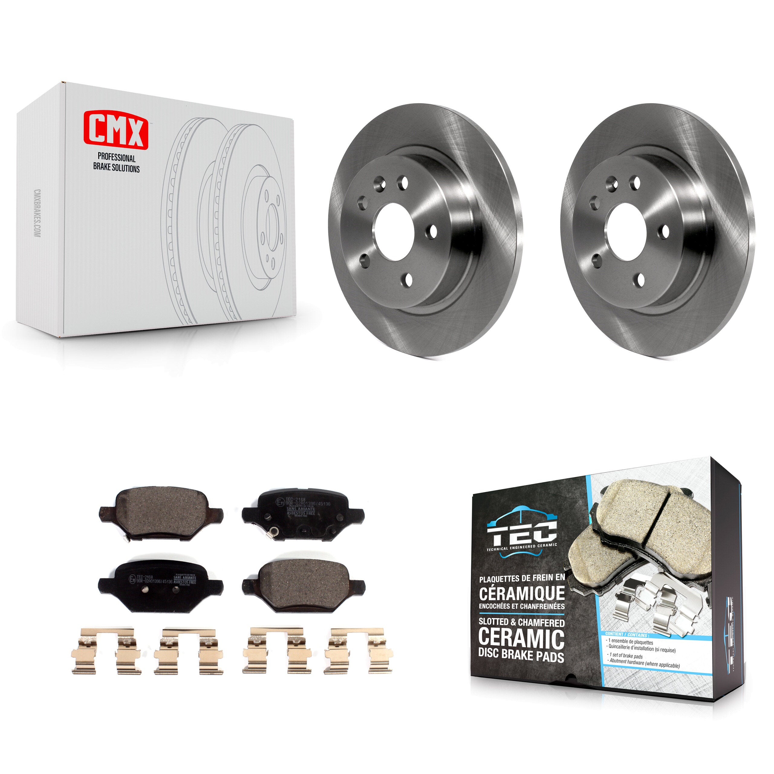 Transit Auto K8T-103387 Disc Brake Kit for 2018-2022 Buick Encore, Chevrolet Trax - Rear product image