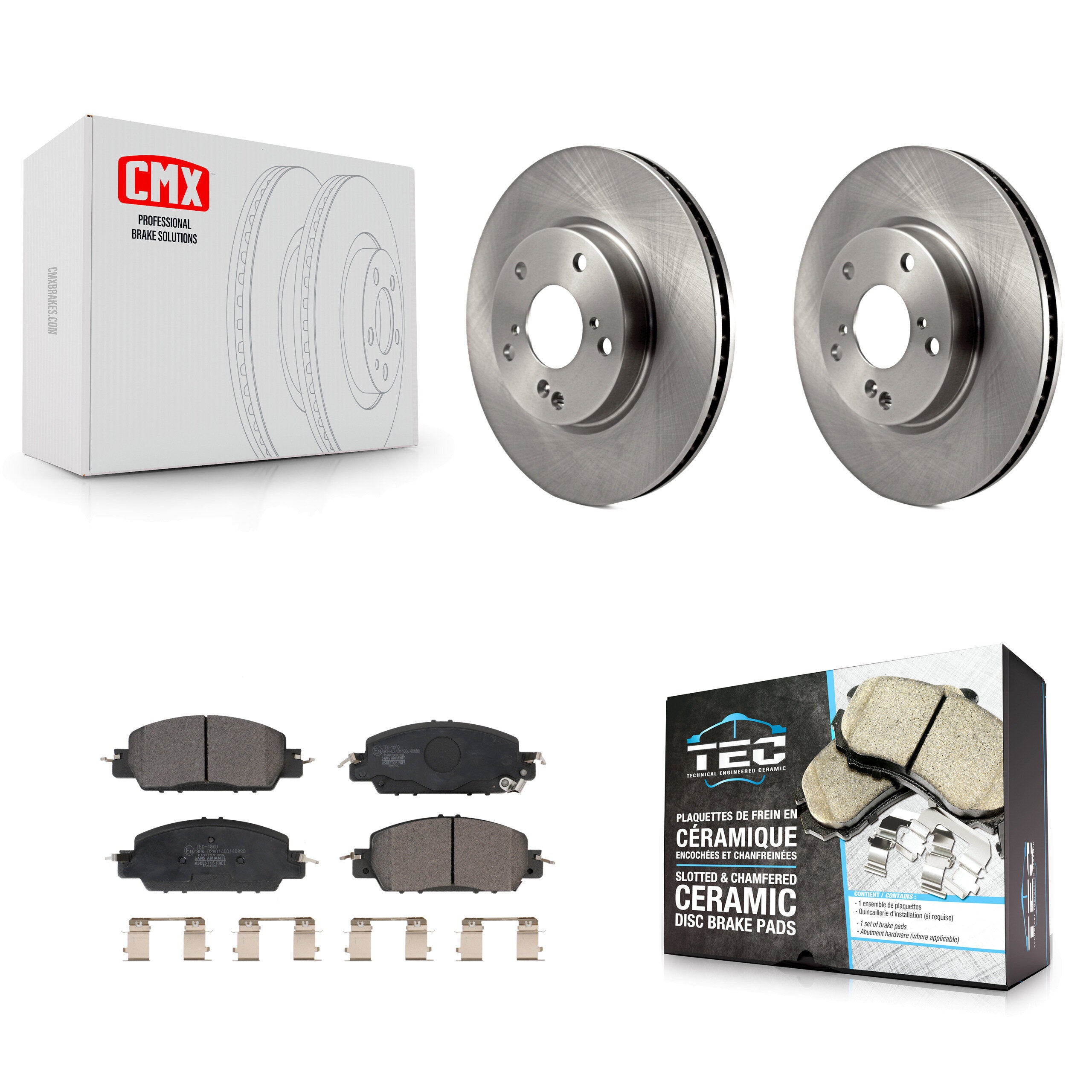 Transit Auto K8T-103420 Disc Brake Kit for 2017 Honda Accord - Front product image