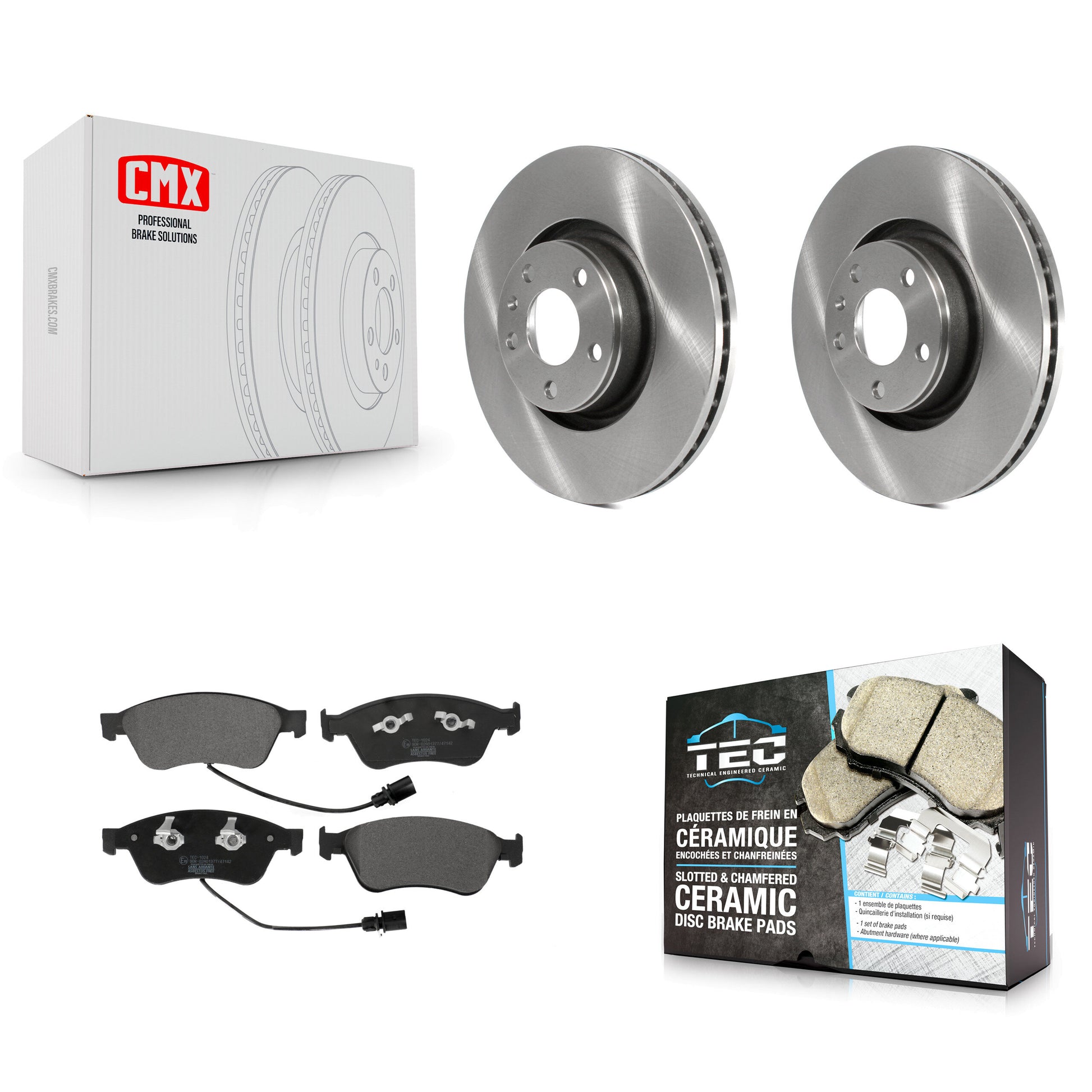 Transit Auto K8T-103423 Disc Brake Kit for 2005 Audi A8 Quattro - Front product image
