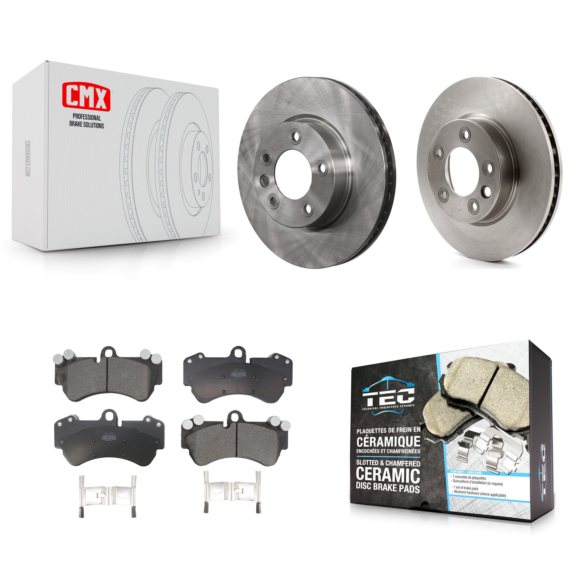 Transit Auto K8T-103458 Disc Brake Kit for 2003-2010 Porsche Cayenne, Volkswagen Touareg - Front product image