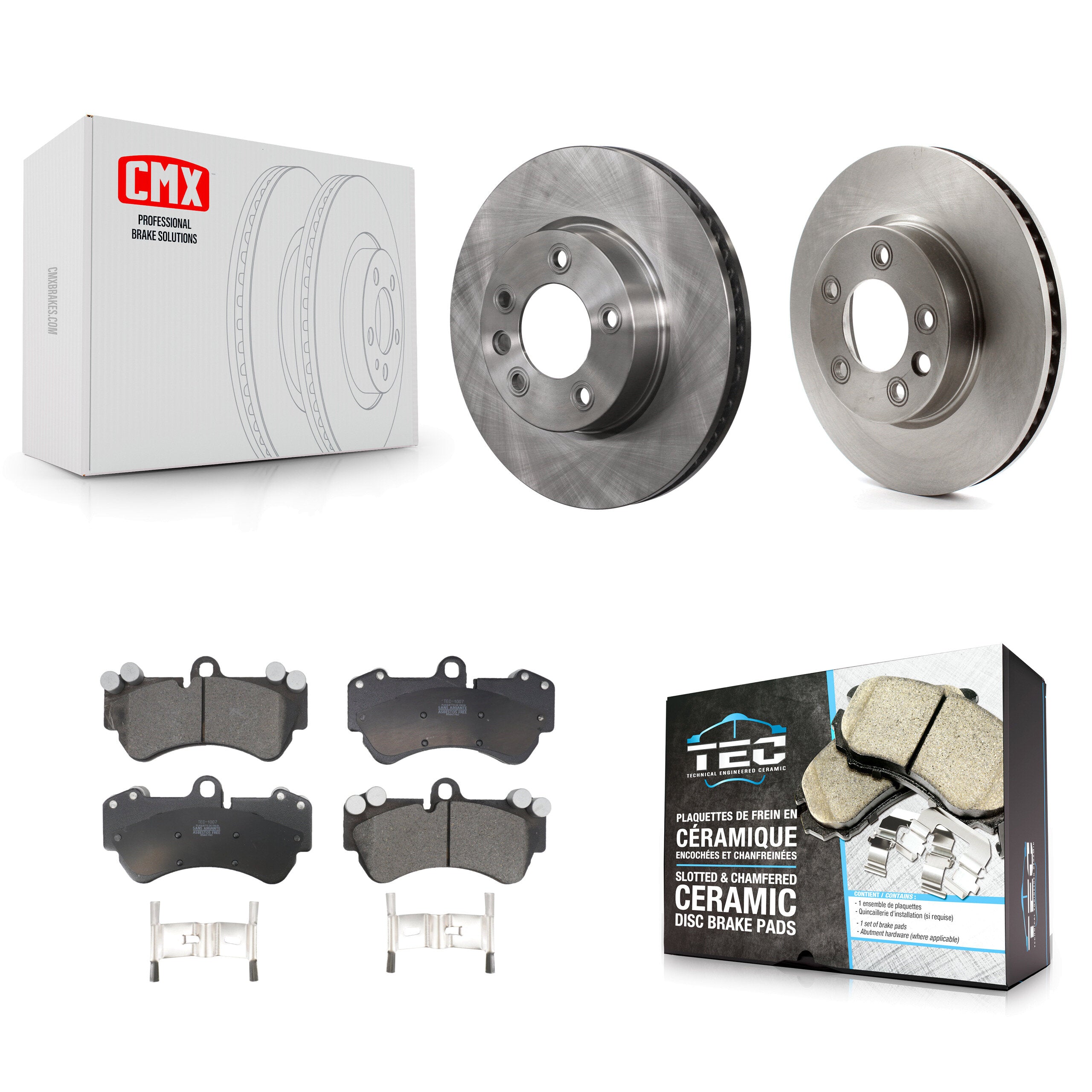 Transit Auto K8T-103458 Disc Brake Kit for 2003-2010 Porsche Cayenne, Volkswagen Touareg - Front product image
