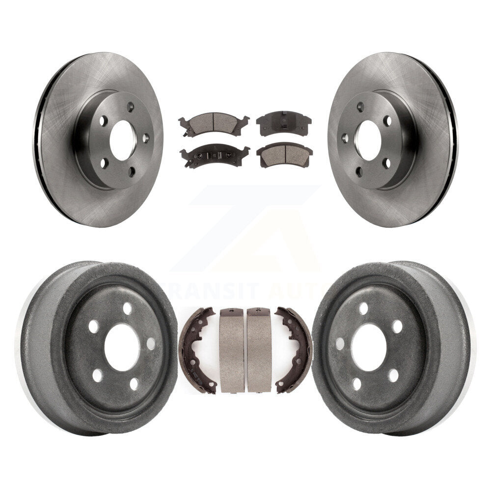 Transit Auto K8T-103586 Disc Brake Kit for 1990-2002 Pontiac Sunfire, Chevrolet Corsica, Pontiac Sunbird & more - Front and Rear product image