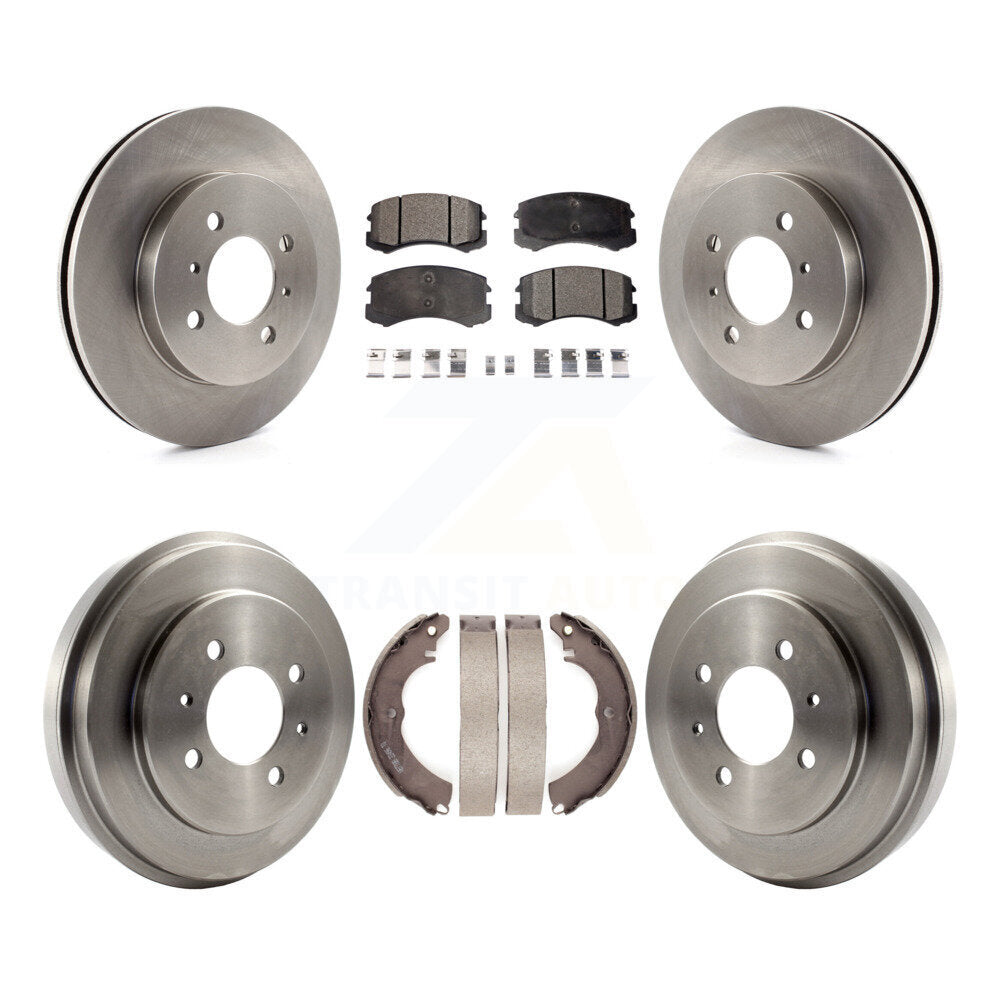 Transit Auto K8T-103691 Disc Brake Kit for 2002-2007 Mitsubishi Lancer - Front and Rear product image