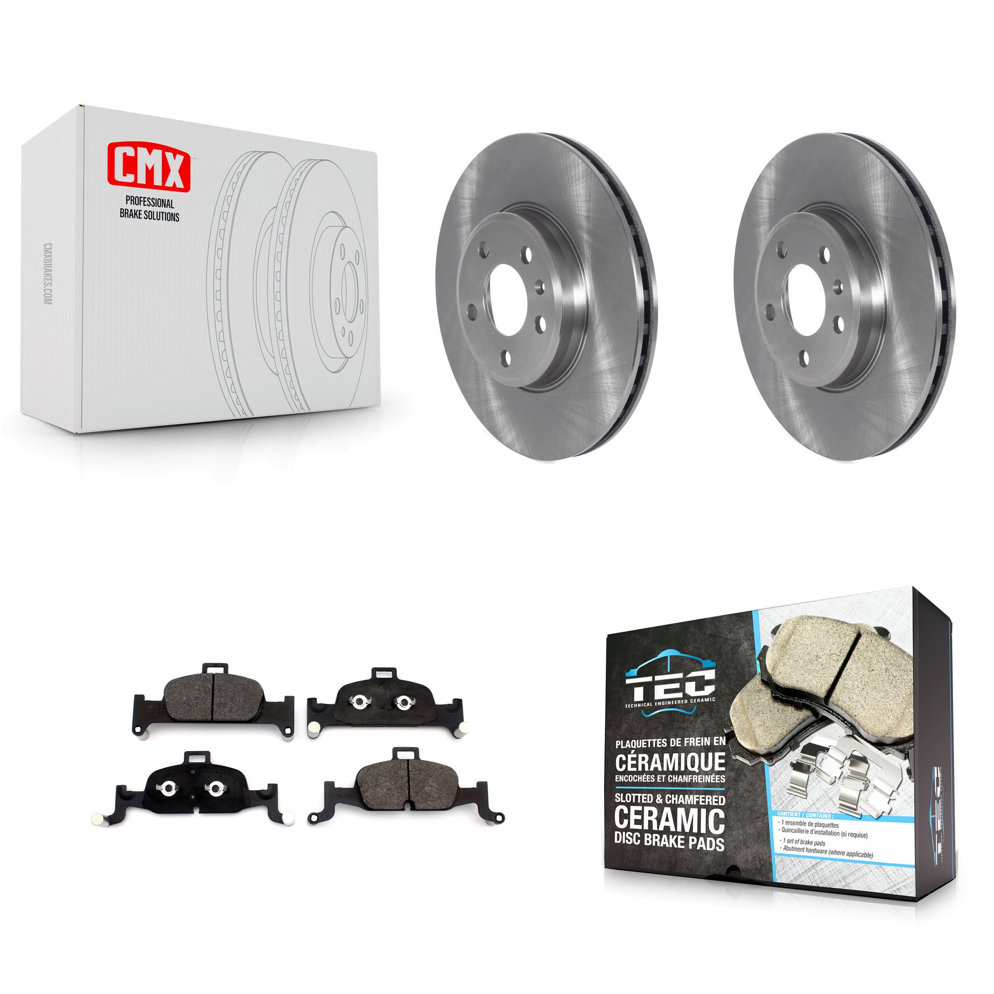 Transit Auto K8T-103822 Disc Brake Kit for 2018-2020 Audi A5 Sportback - Front product image