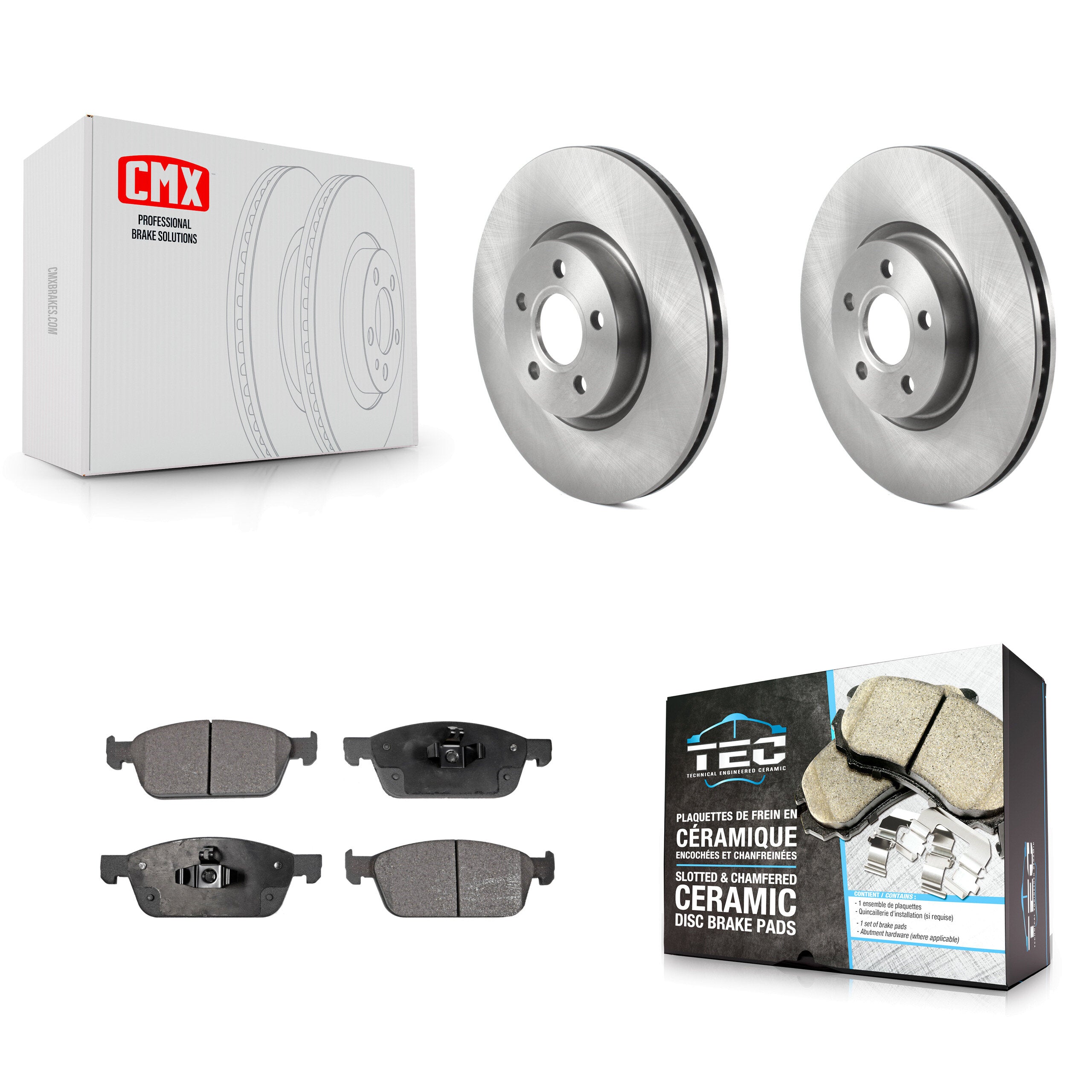 Transit Auto K8T-103832 Disc Brake Kit for 2018-2023 Ford Transit Connect - Front product image