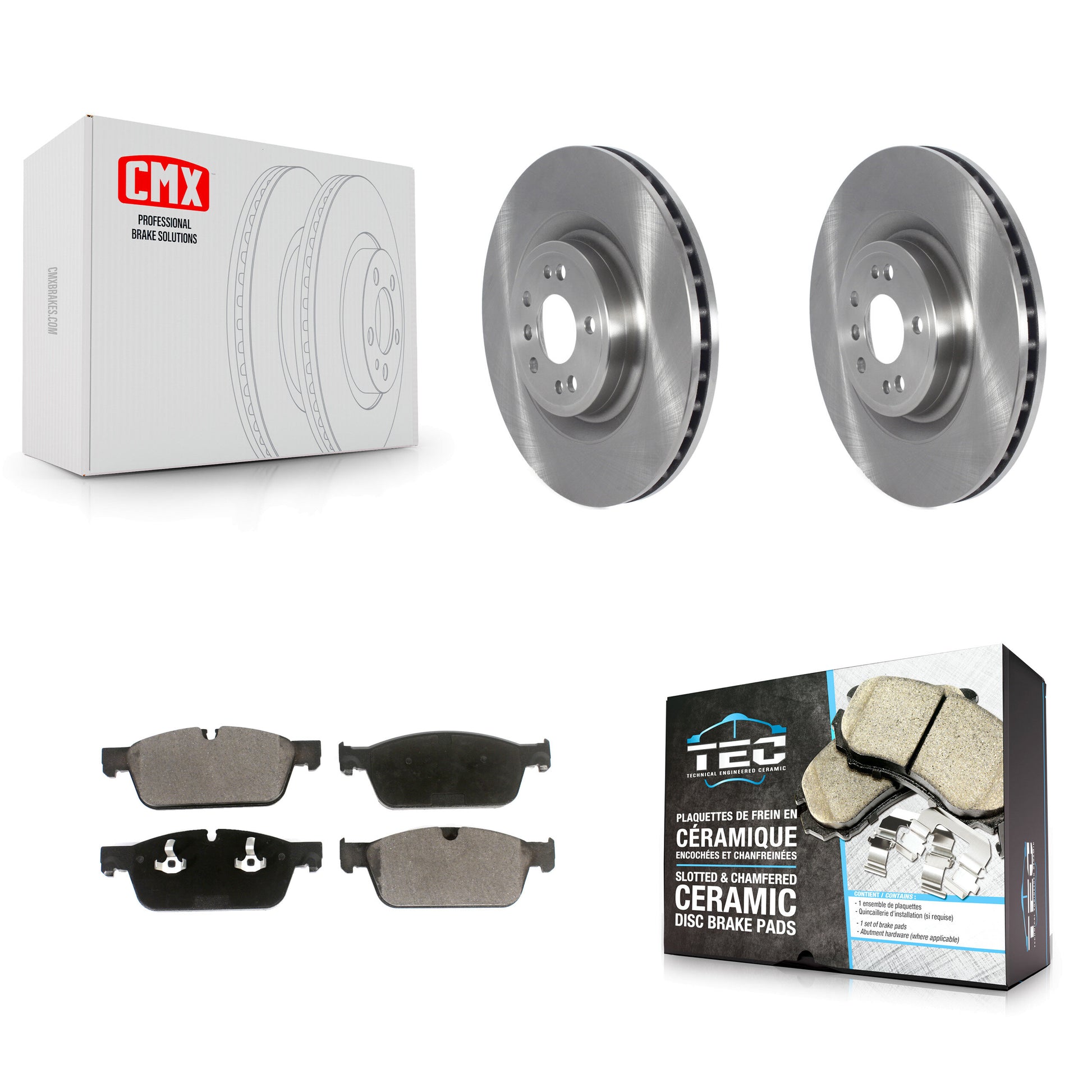 Transit Auto K8T-103833 Disc Brake Kit for 2017 Mercedes-Benz GLS350d - Front product image